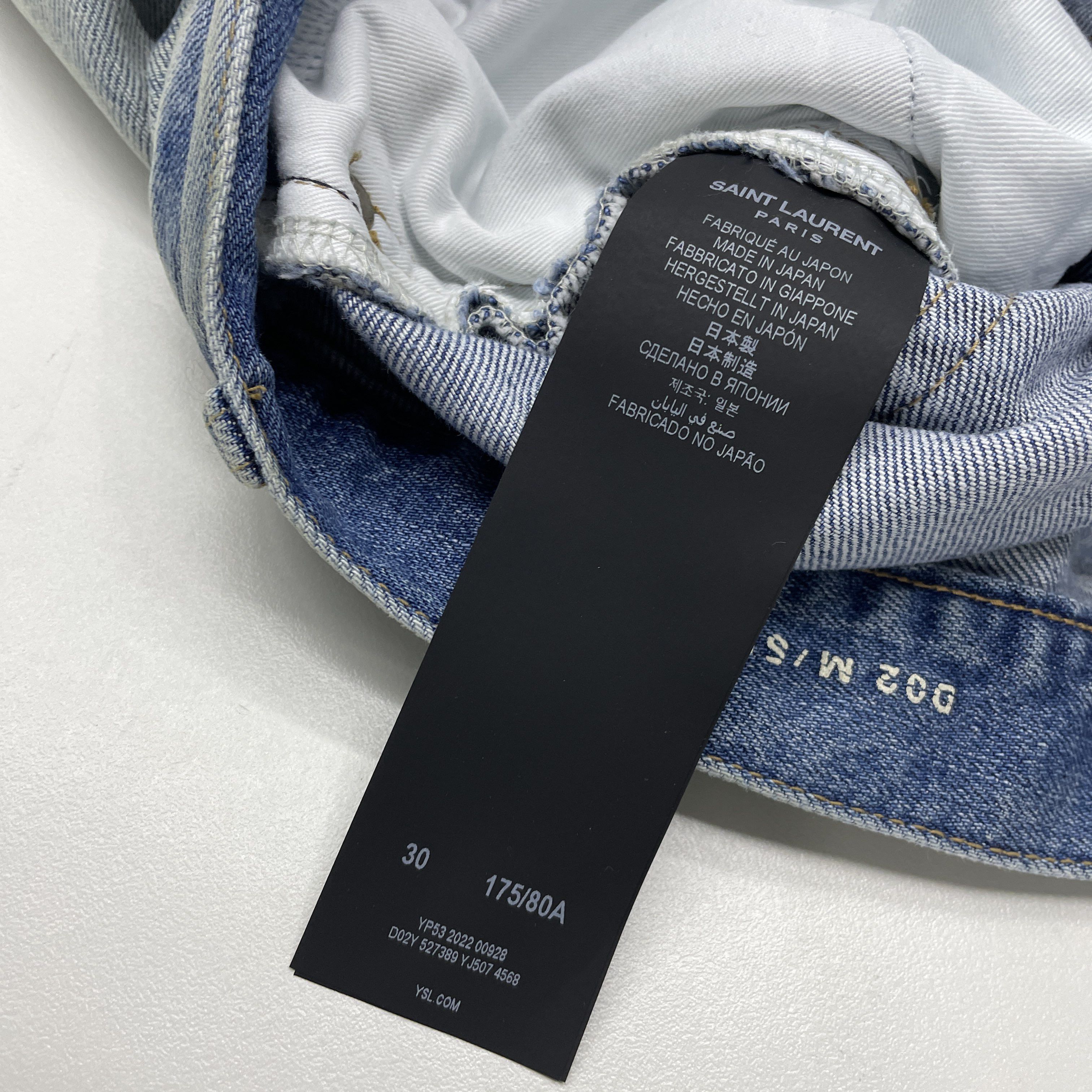 Saint Laurent Paris Saint Laurent D02 Denim Jeans Size 30 Size US 30 / EU 46 - 4 Thumbnail