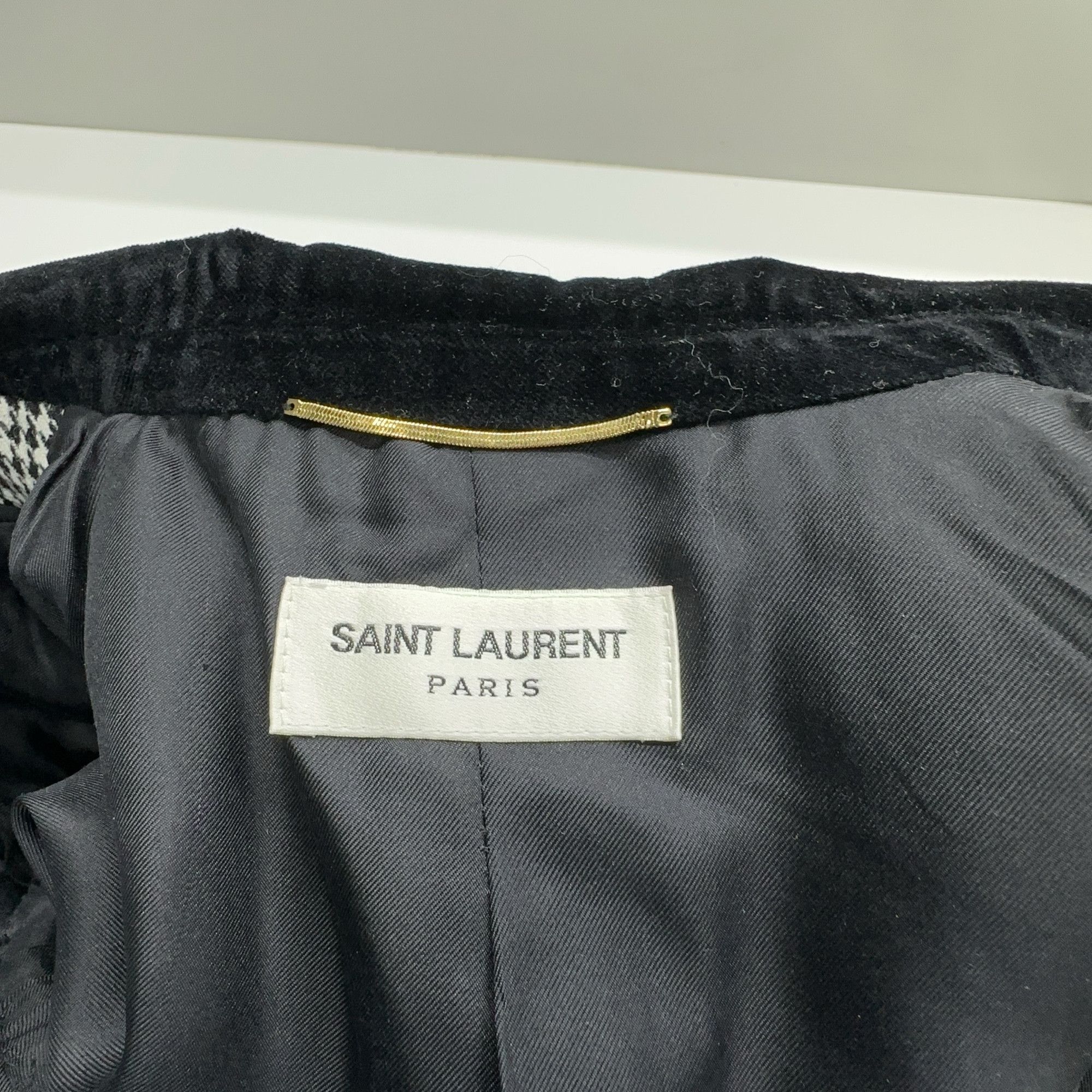 Saint Laurent Paris Saint Laurent Houndstooth Blazer Size 36 Size XS / US 0-2 / IT 36-38 - 4 Thumbnail