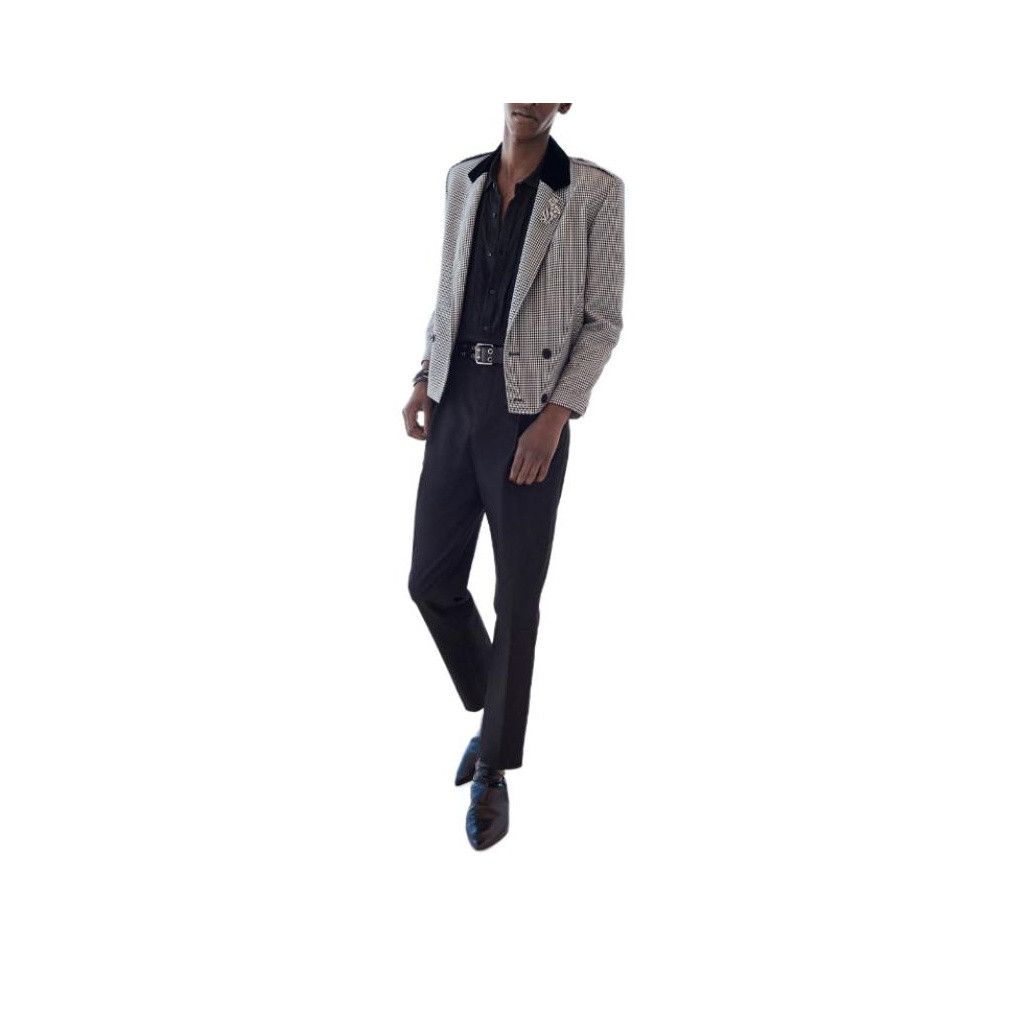 Saint Laurent Paris Saint Laurent Check Double Breasted Jacket Size M Size US M / EU 48-50 / 2 - 5 Thumbnail