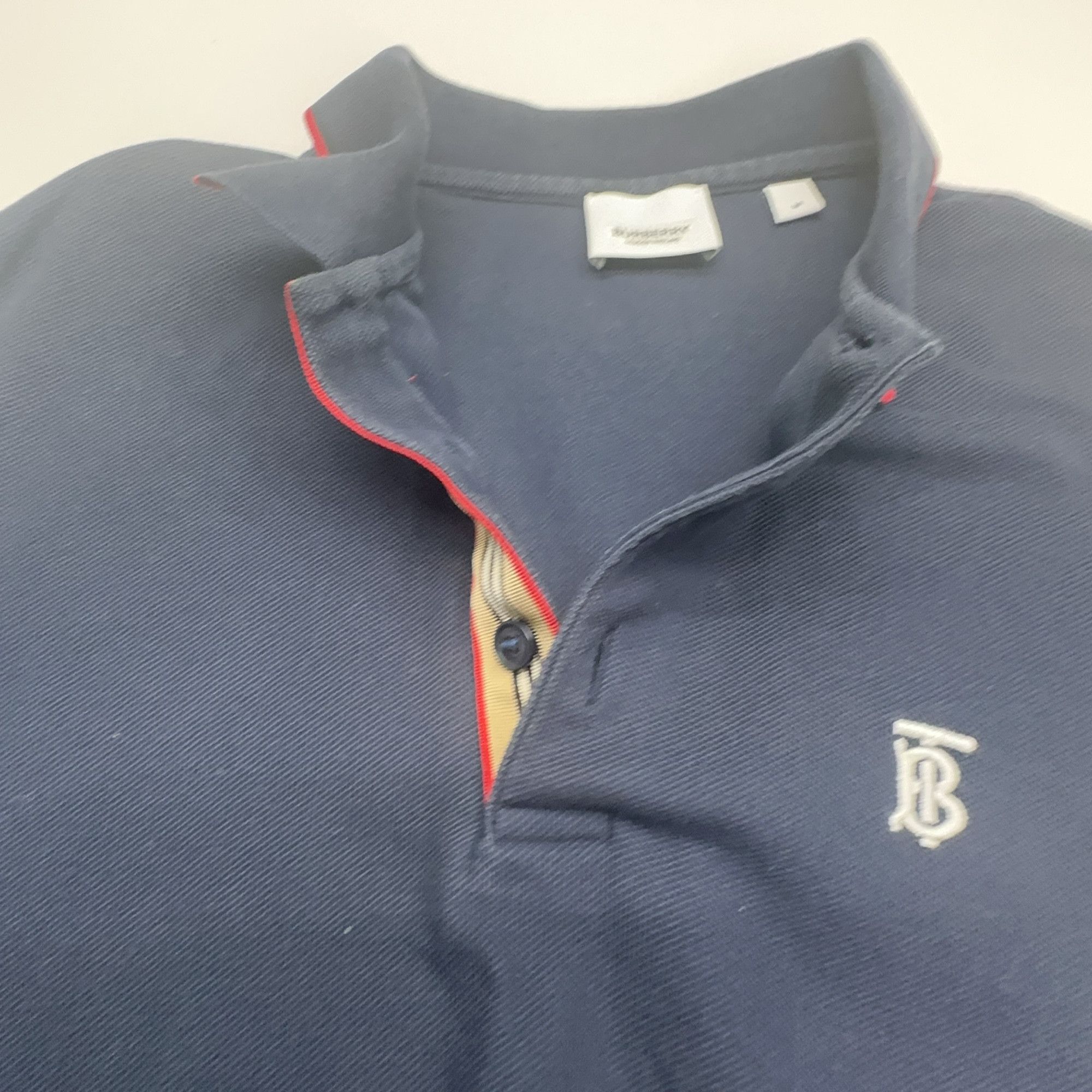 Burberry Burberry TB Monogram Polo Shirt Size M Size US M / EU 48-50 / 2 - 6 Thumbnail