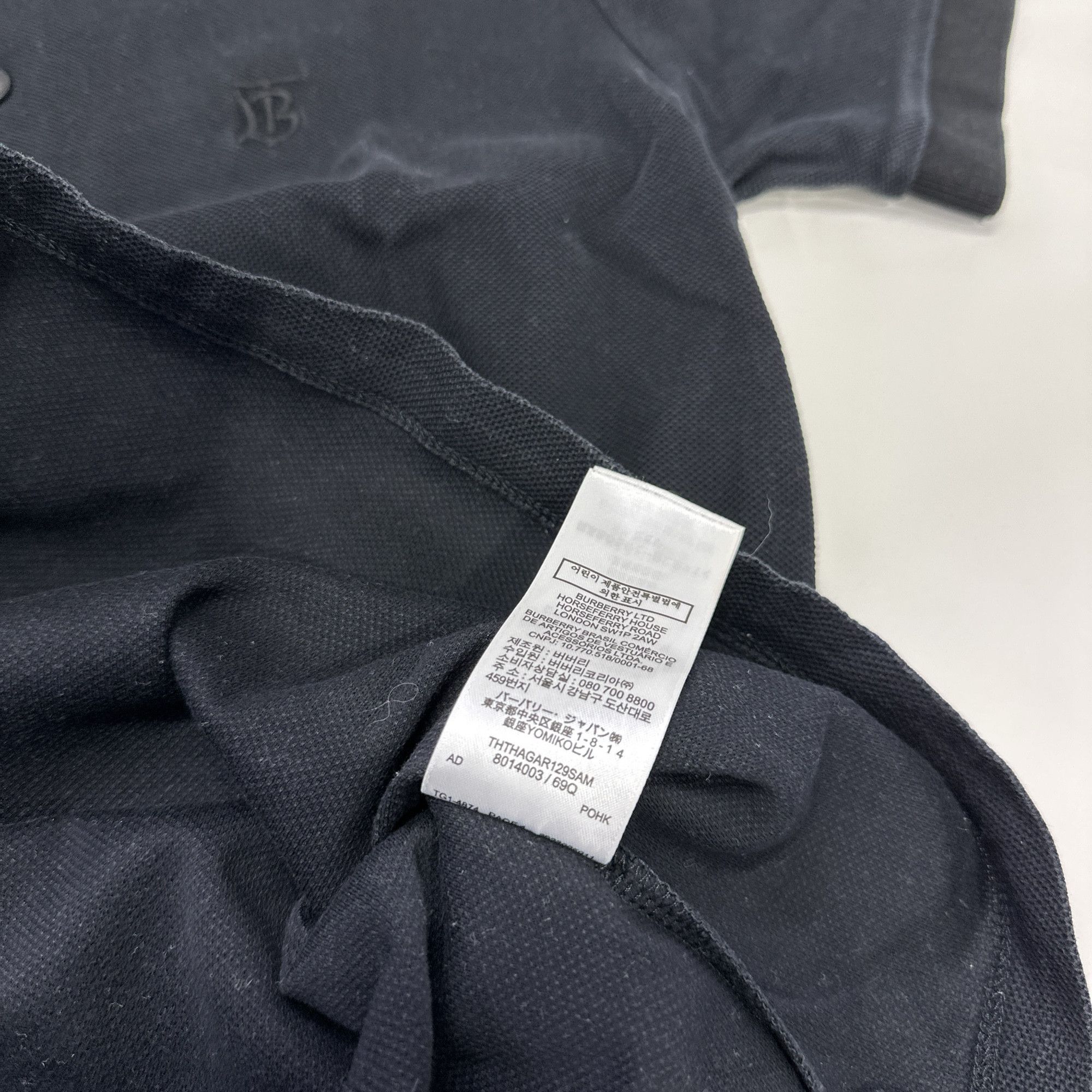 Burberry Burberry Black Polo Shirt Size S Size US S / EU 44-46 / 1 - 4 Thumbnail
