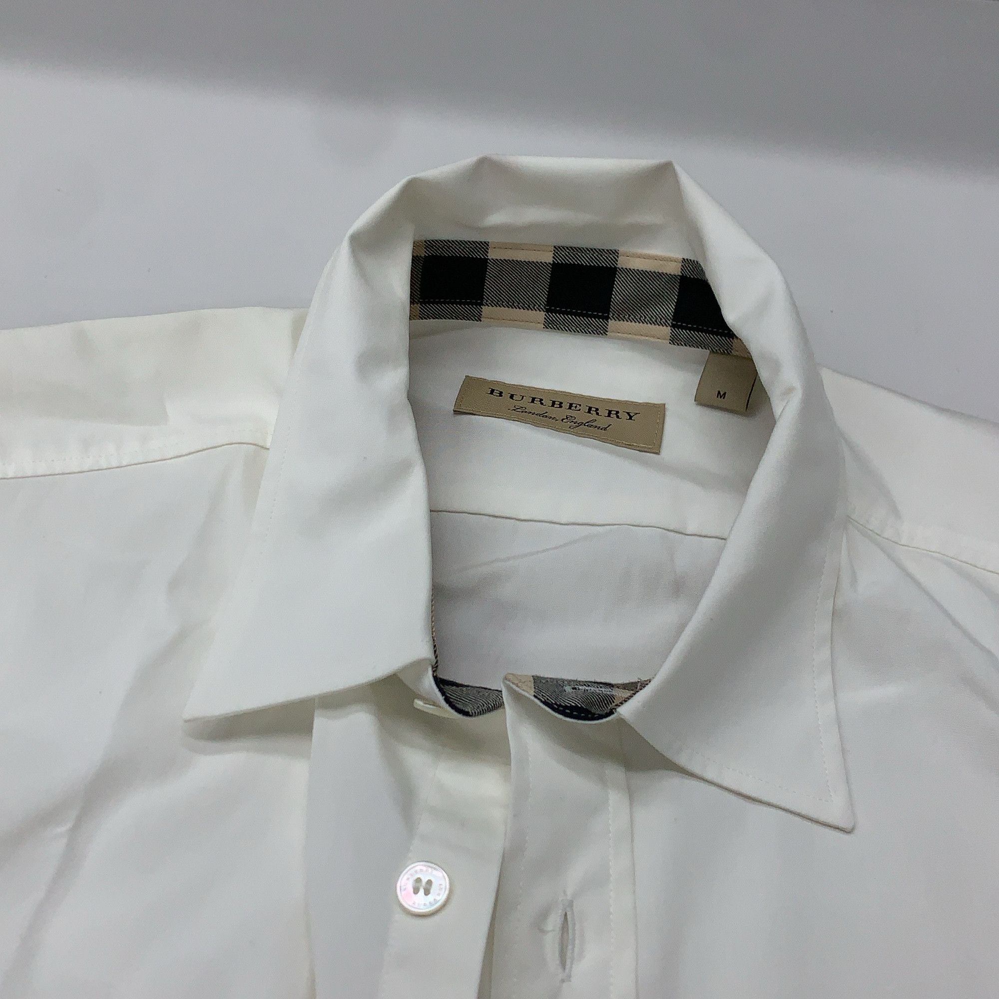Burberry Burberry Check Collar Button Up Shirt M Size US M / EU 48-50 / 2 - 5 Thumbnail