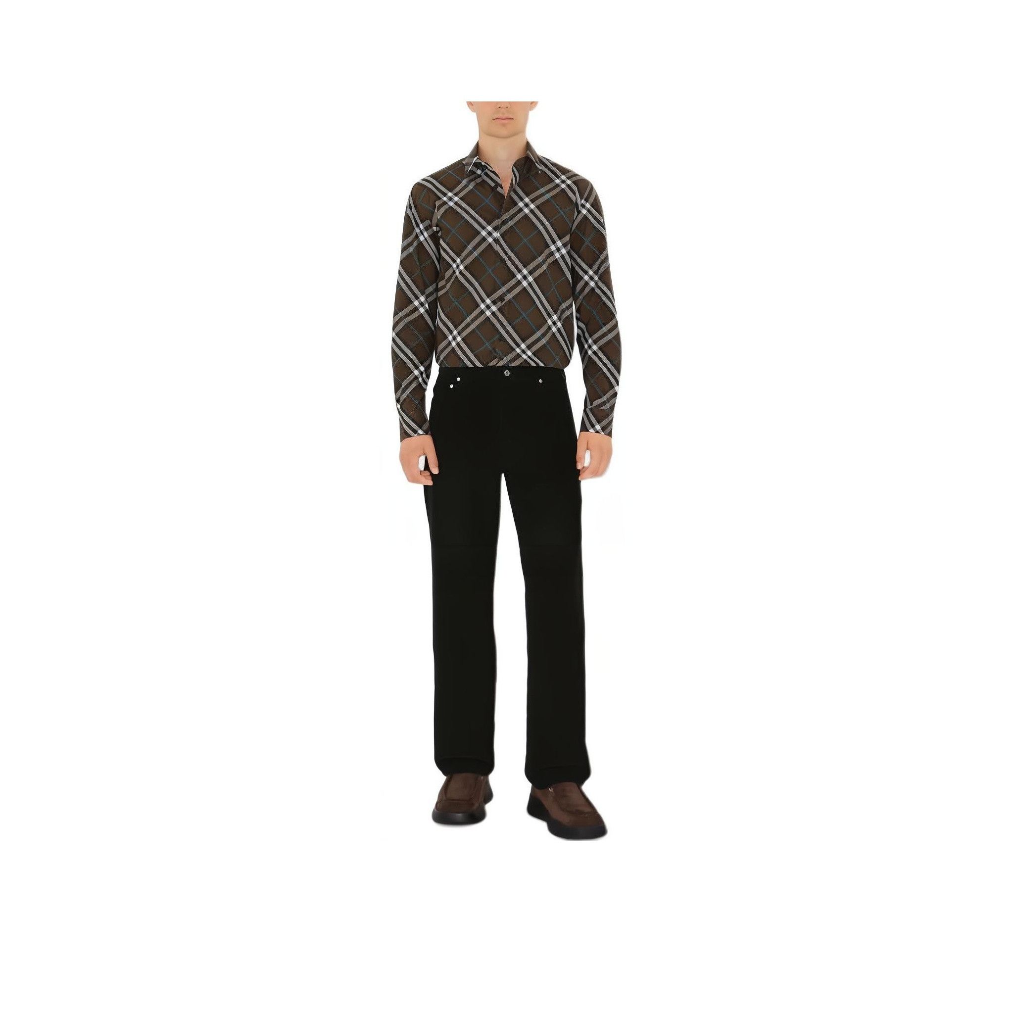 Burberry Burberry Check Cotton Button Up Shirt Size L Size US L / EU 52-54 / 3 - 14 Thumbnail