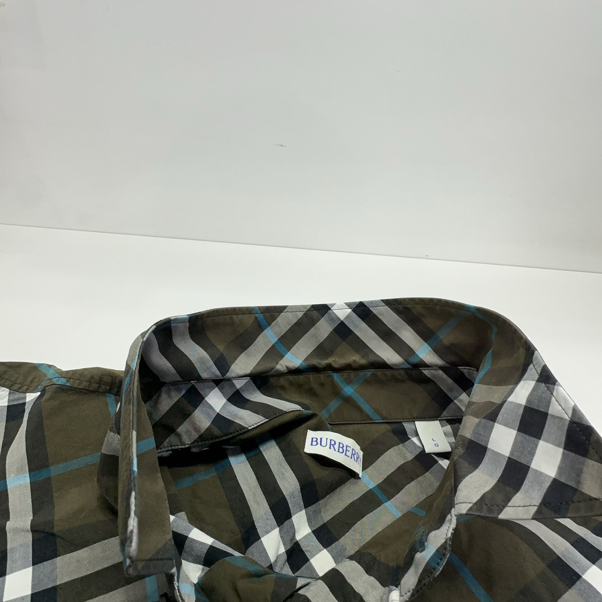 Burberry Burberry Check Cotton Button Up Shirt Size L Size US L / EU 52-54 / 3 - 5 Thumbnail