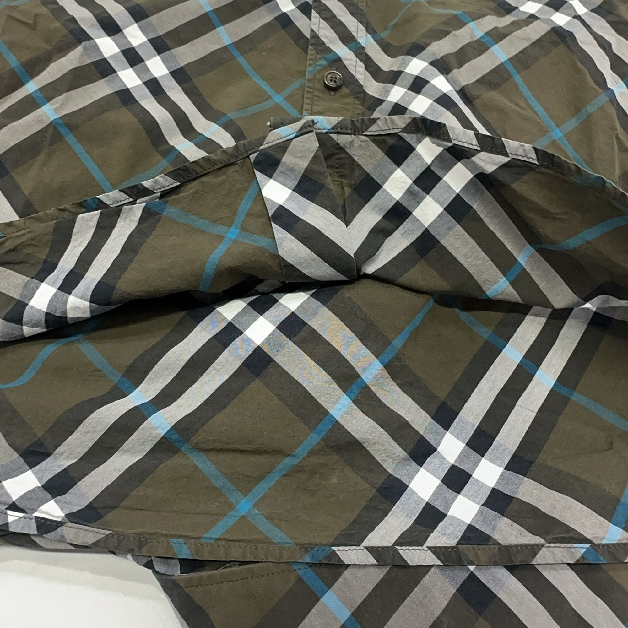 Burberry Burberry Check Cotton Button Up Shirt Size L Size US L / EU 52-54 / 3 - 8 Thumbnail