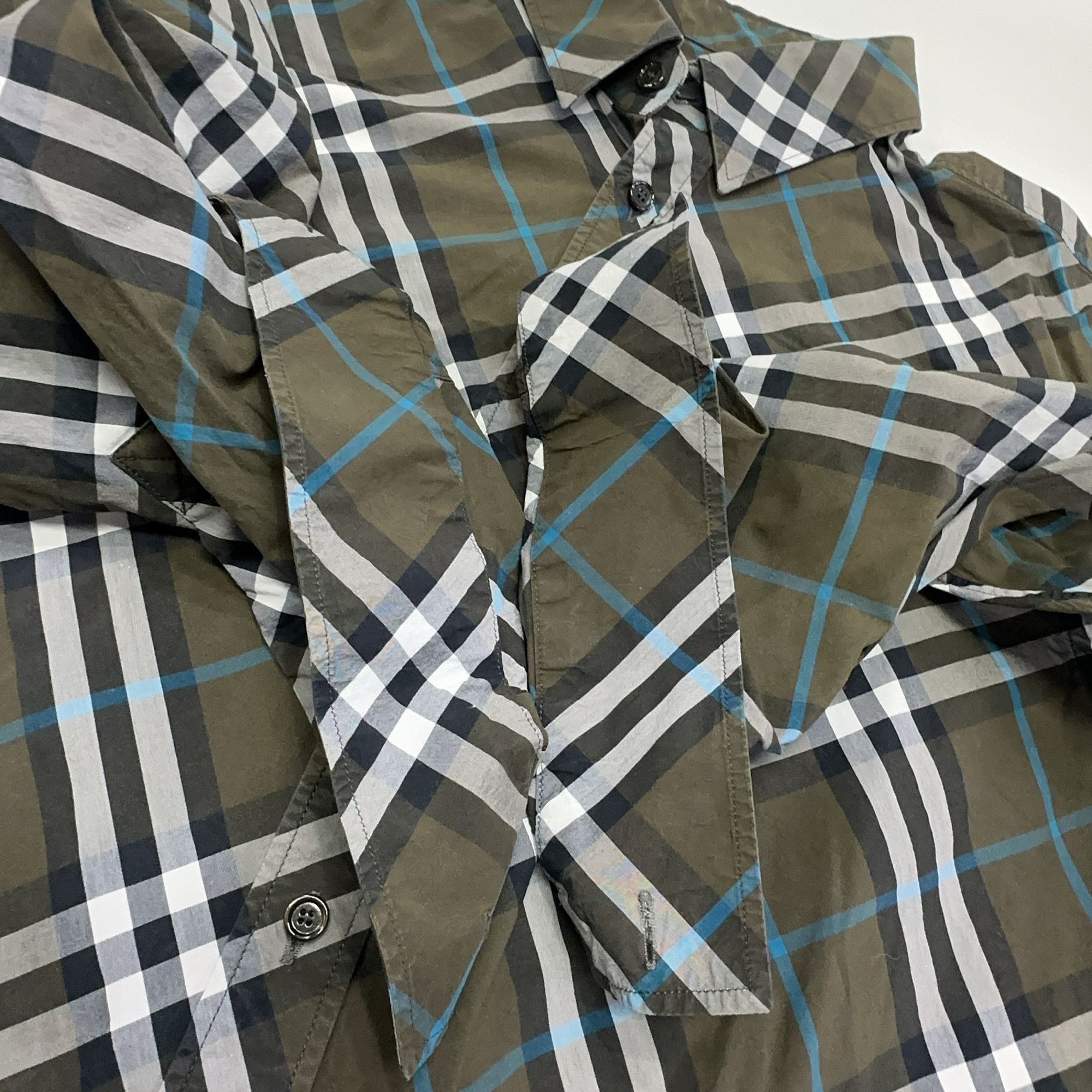 Burberry Burberry Check Cotton Button Up Shirt Size L Size US L / EU 52-54 / 3 - 12 Thumbnail