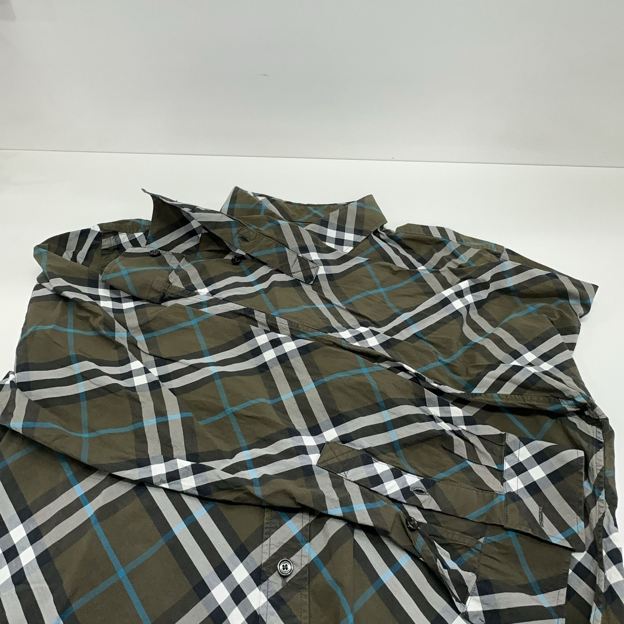 Burberry Burberry Check Cotton Button Up Shirt Size L Size US L / EU 52-54 / 3 - 11 Thumbnail