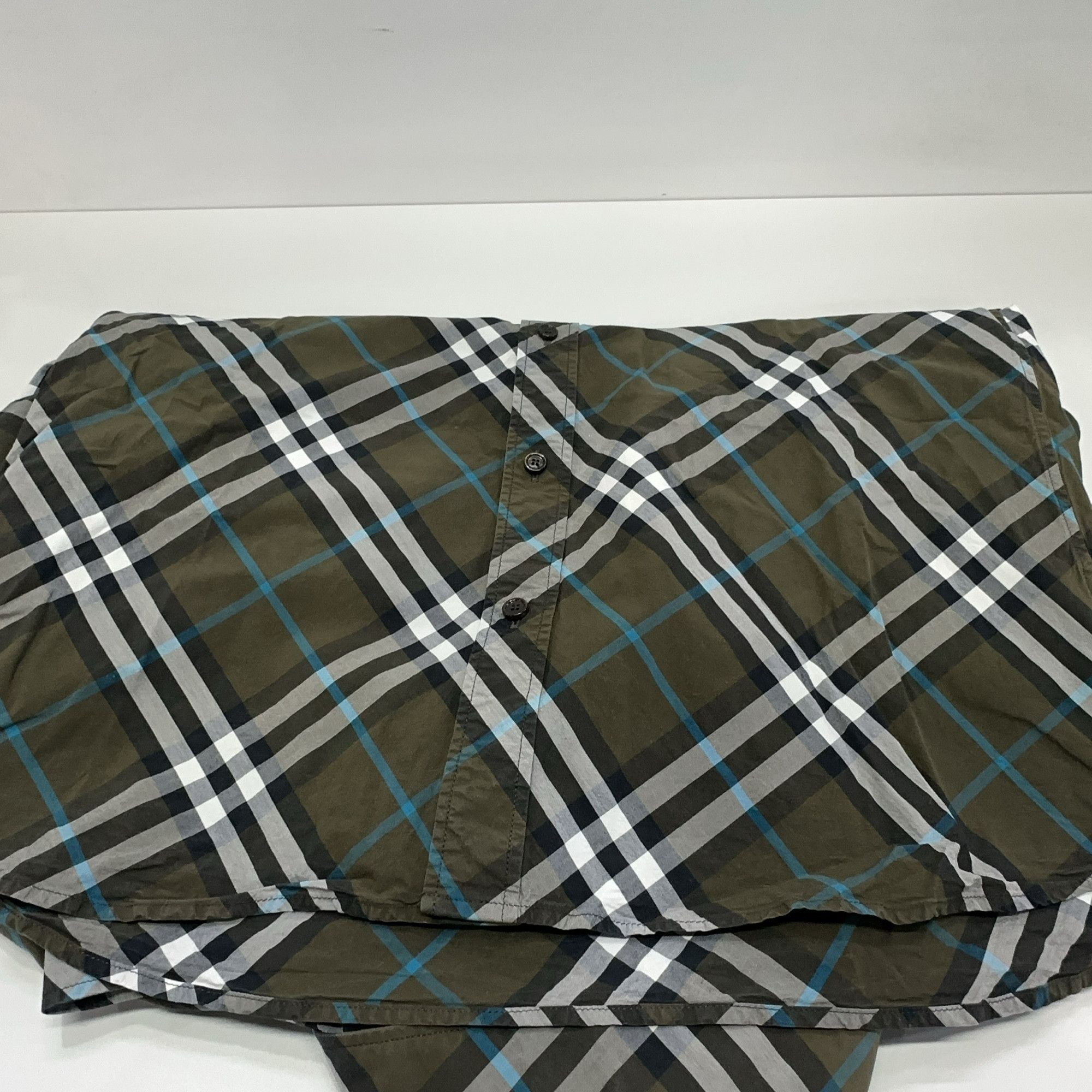 Burberry Burberry Check Cotton Button Up Shirt Size L Size US L / EU 52-54 / 3 - 7 Thumbnail