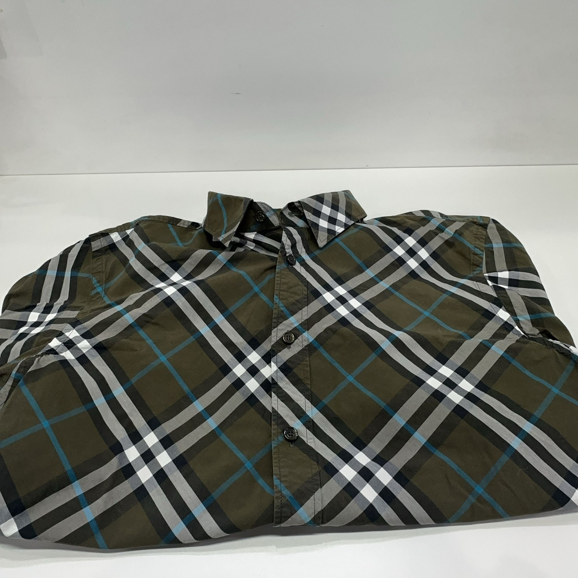 Burberry Burberry Check Cotton Button Up Shirt Size L Size US L / EU 52-54 / 3 - 6 Thumbnail