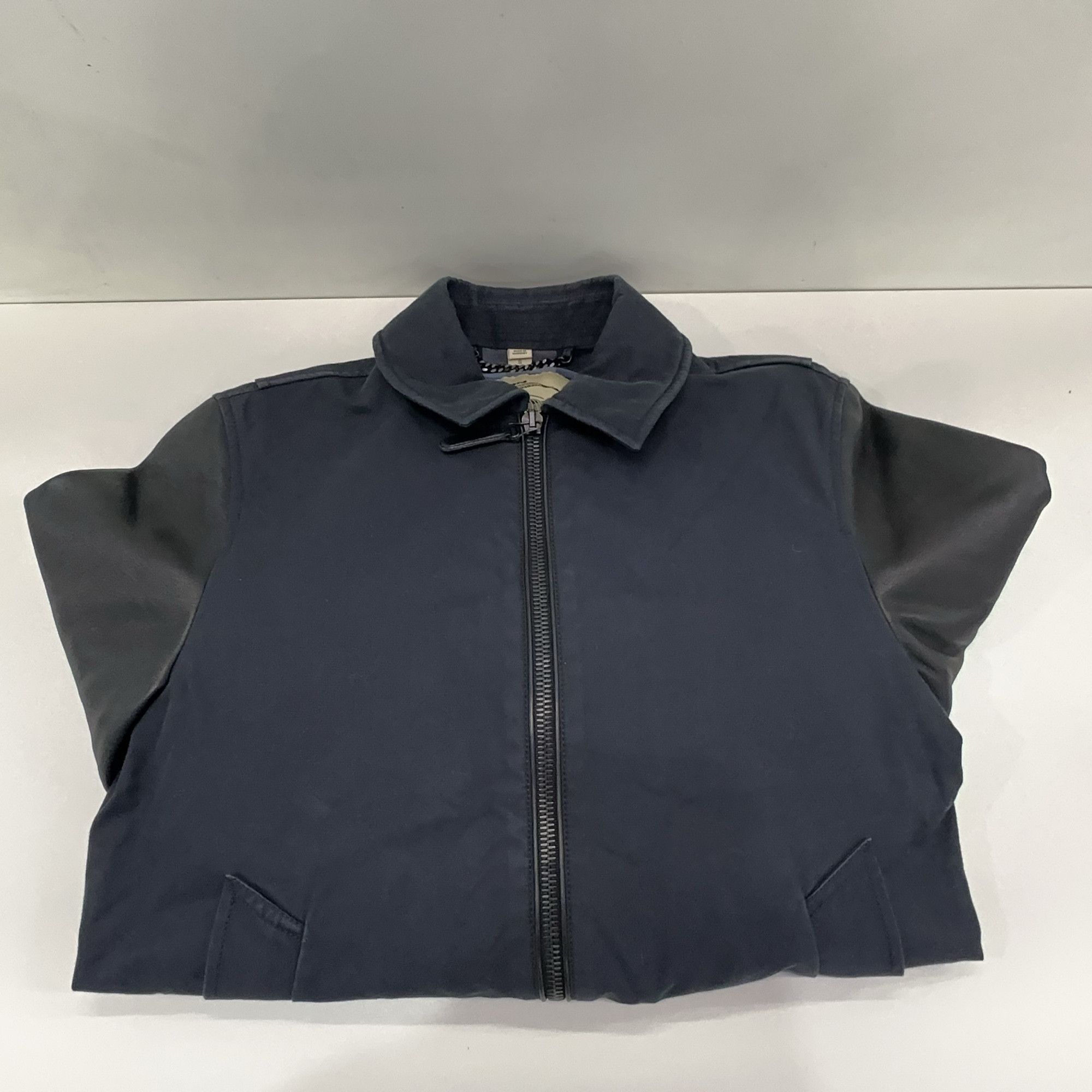 Burberry Burberry Leather Sleeve Bomber Jacket Size S Size US S / EU 44-46 / 1 - 6 Thumbnail