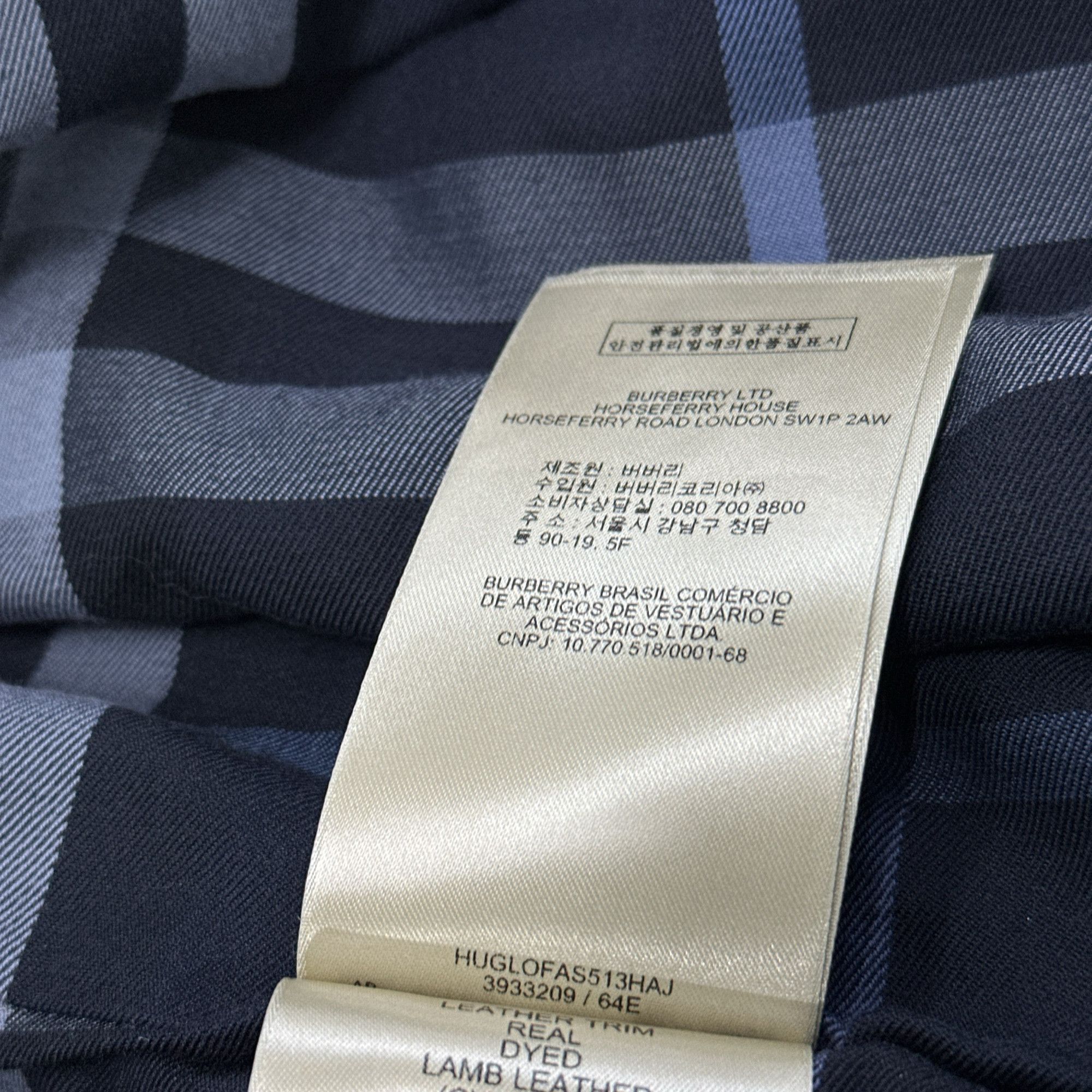 Burberry Burberry Leather Sleeve Bomber Jacket Size S Size US S / EU 44-46 / 1 - 4 Thumbnail
