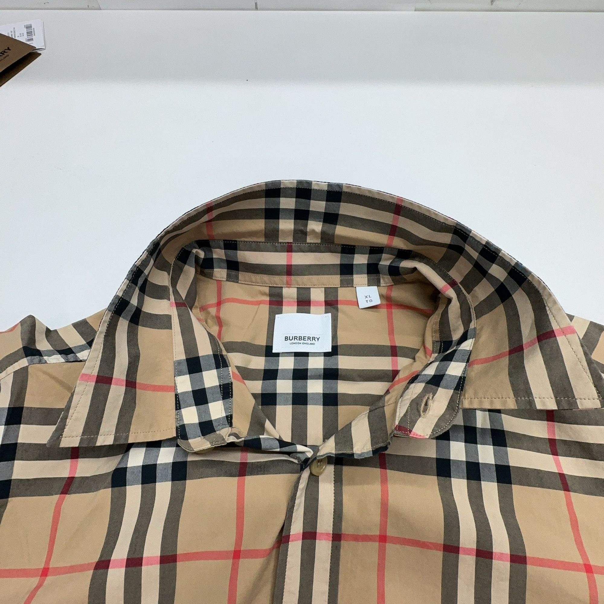 Burberry Burberry Archive Beige Check Button Up Shirt Size XL Size US XL / EU 56 / 4 - 12 Thumbnail