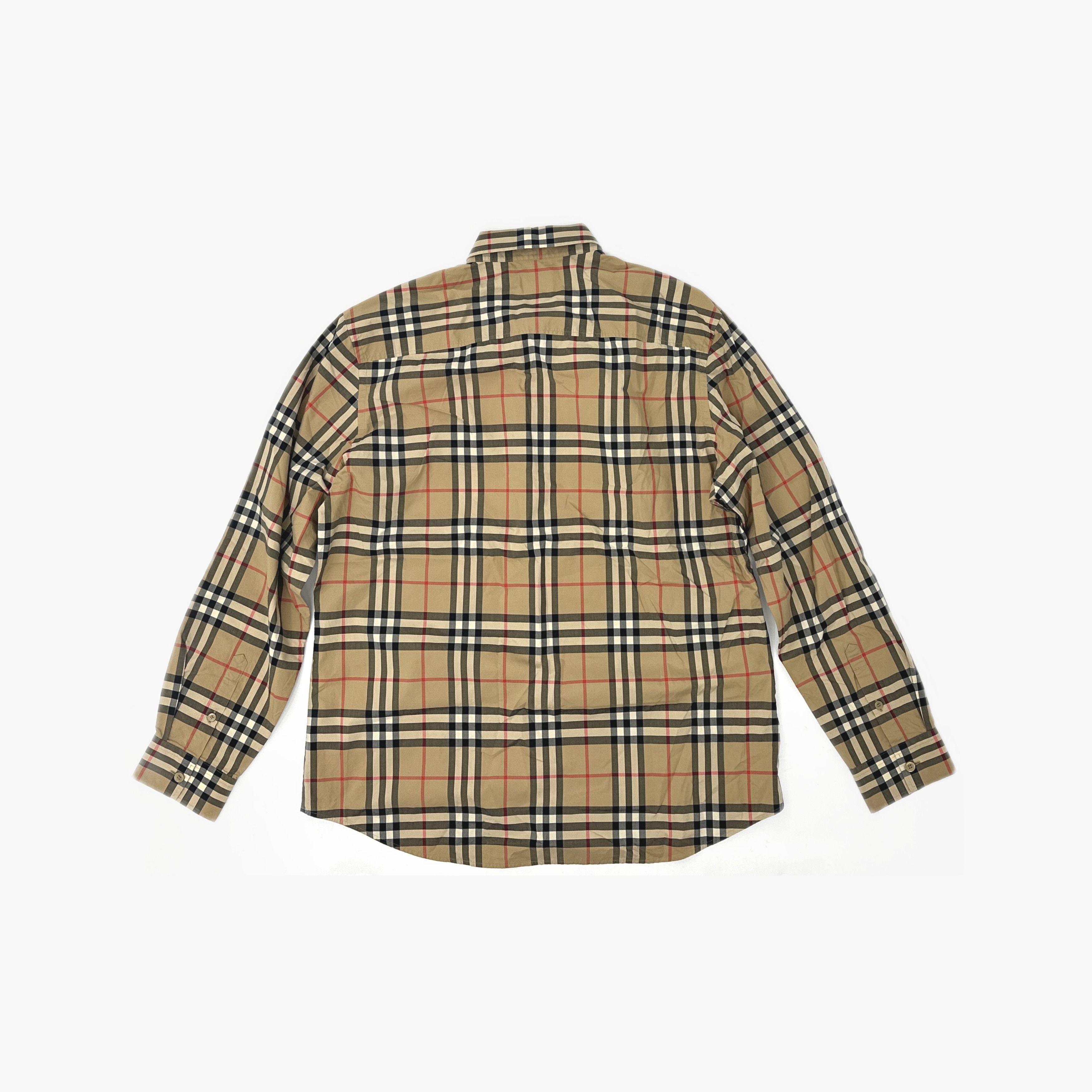 Burberry Burberry Archive Beige Check Button Up Shirt Size XL Size US XL / EU 56 / 4 - 2 Thumbnail