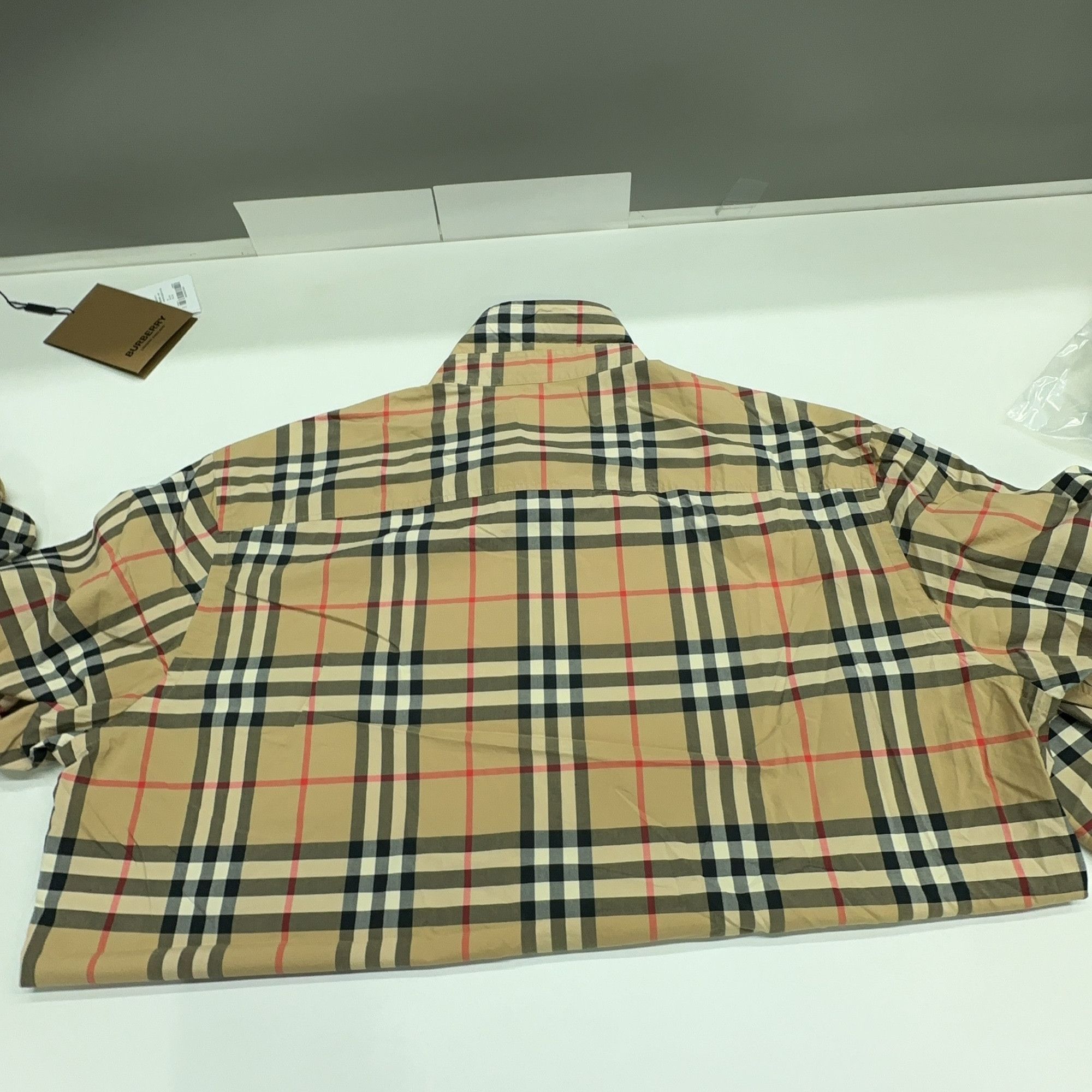Burberry Burberry Archive Beige Check Button Up Shirt Size XL Size US XL / EU 56 / 4 - 18 Thumbnail