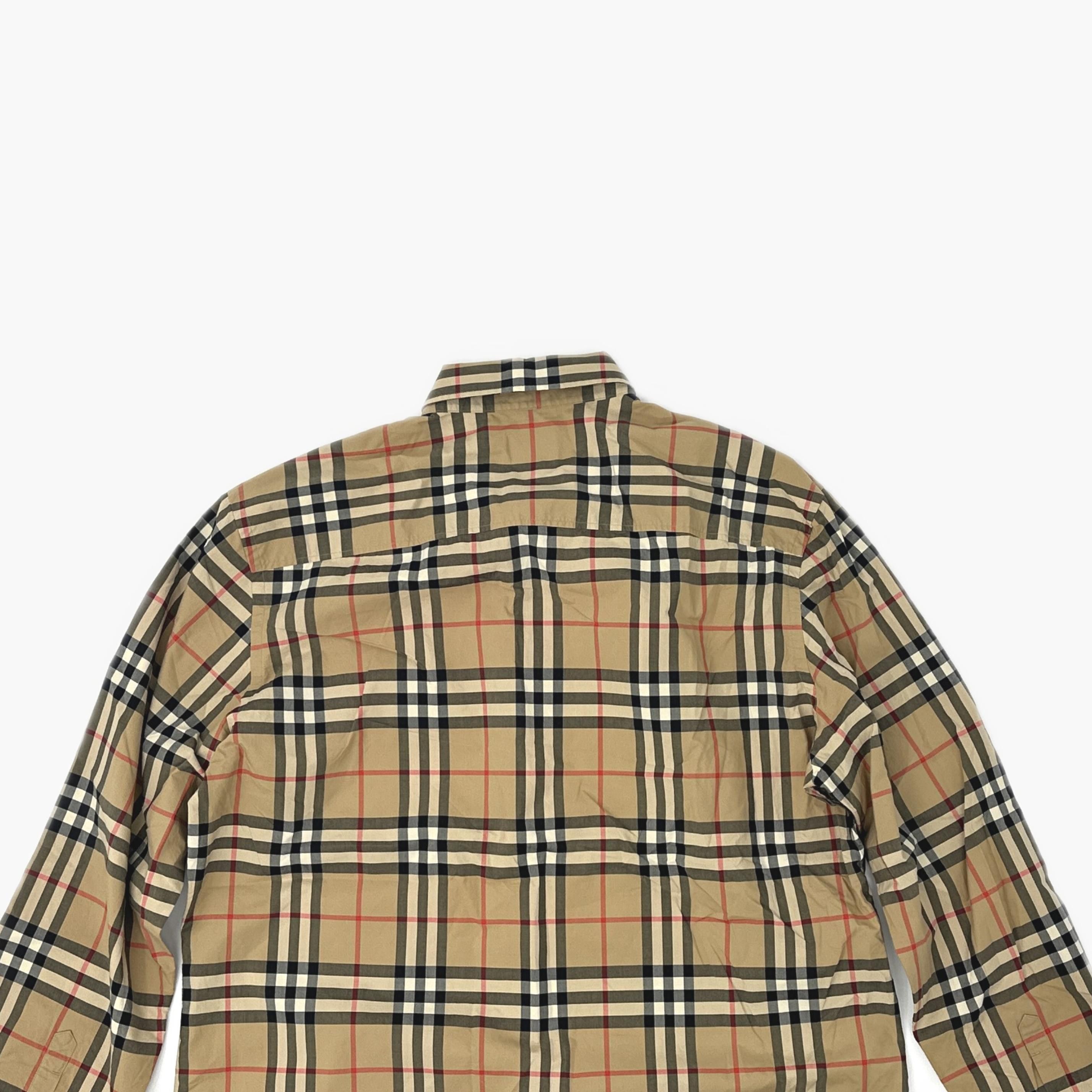 Burberry Burberry Archive Beige Check Button Up Shirt Size XL Size US XL / EU 56 / 4 - 3 Thumbnail