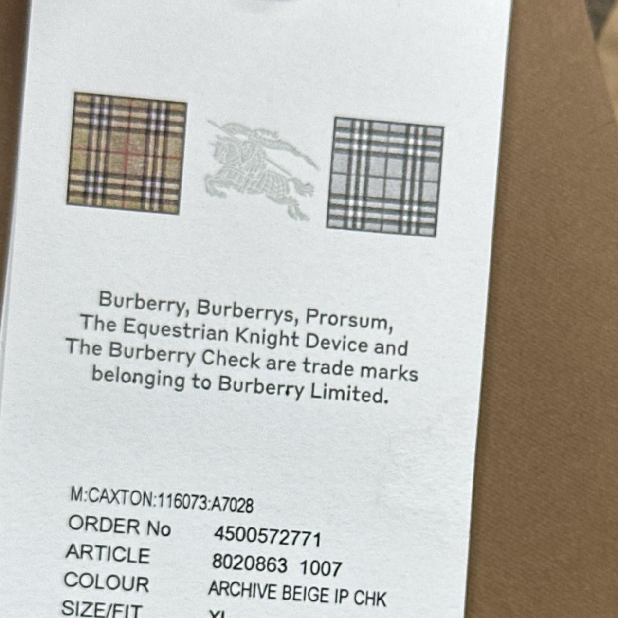 Burberry Burberry Archive Beige Check Button Up Shirt Size XL Size US XL / EU 56 / 4 - 6 Thumbnail