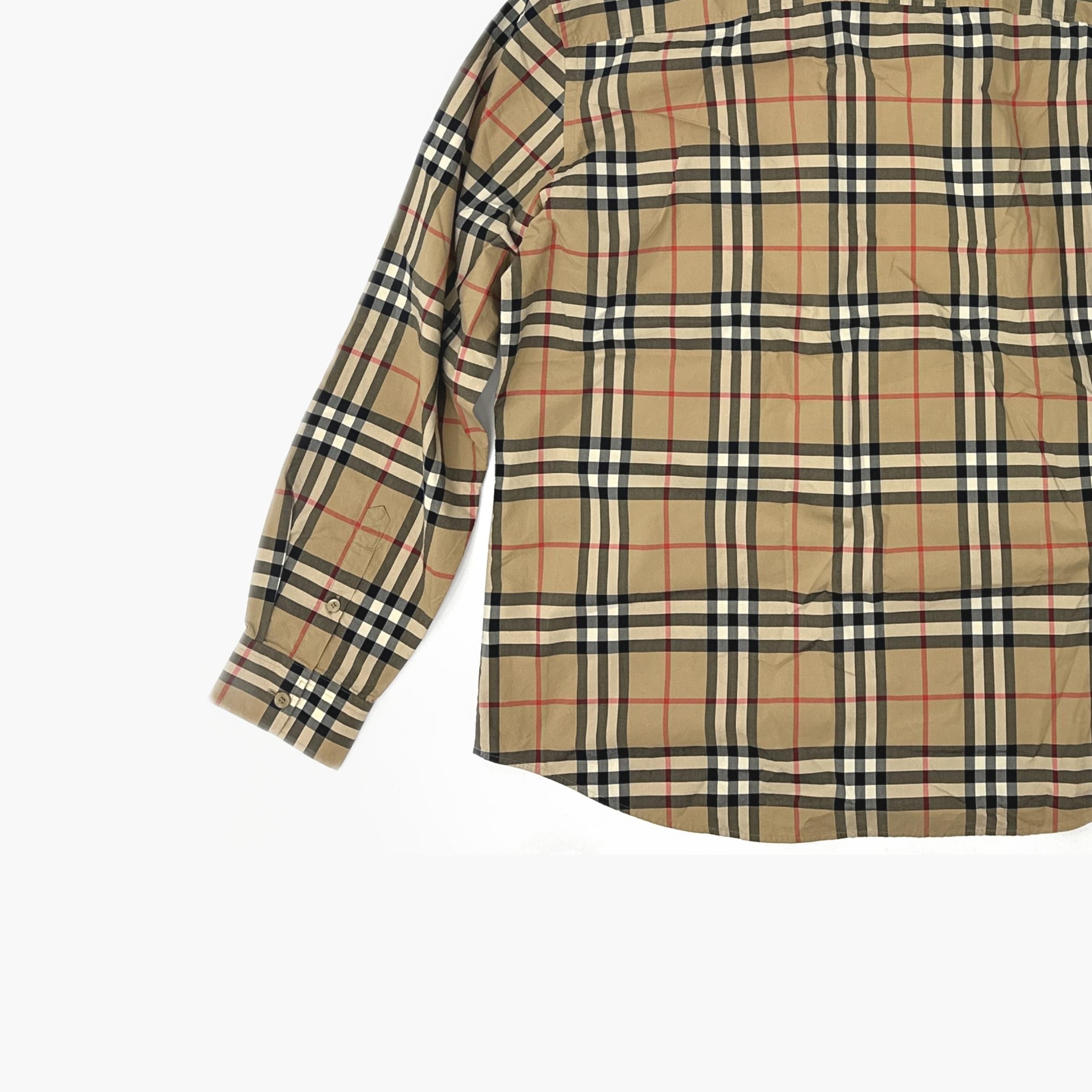 Burberry Burberry Archive Beige Check Button Up Shirt Size XL Size US XL / EU 56 / 4 - 4 Thumbnail