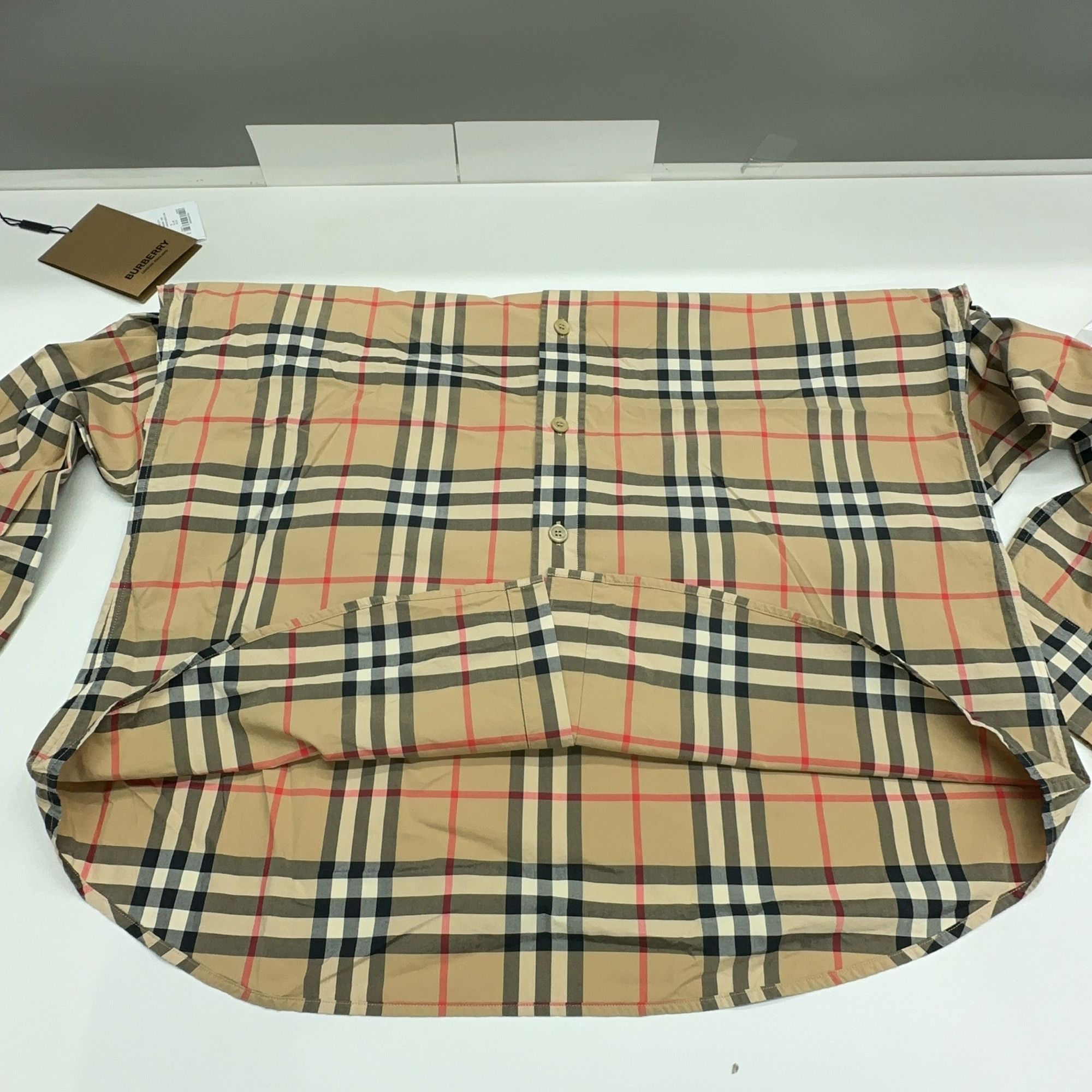 Burberry Burberry Archive Beige Check Button Up Shirt Size XL Size US XL / EU 56 / 4 - 15 Thumbnail