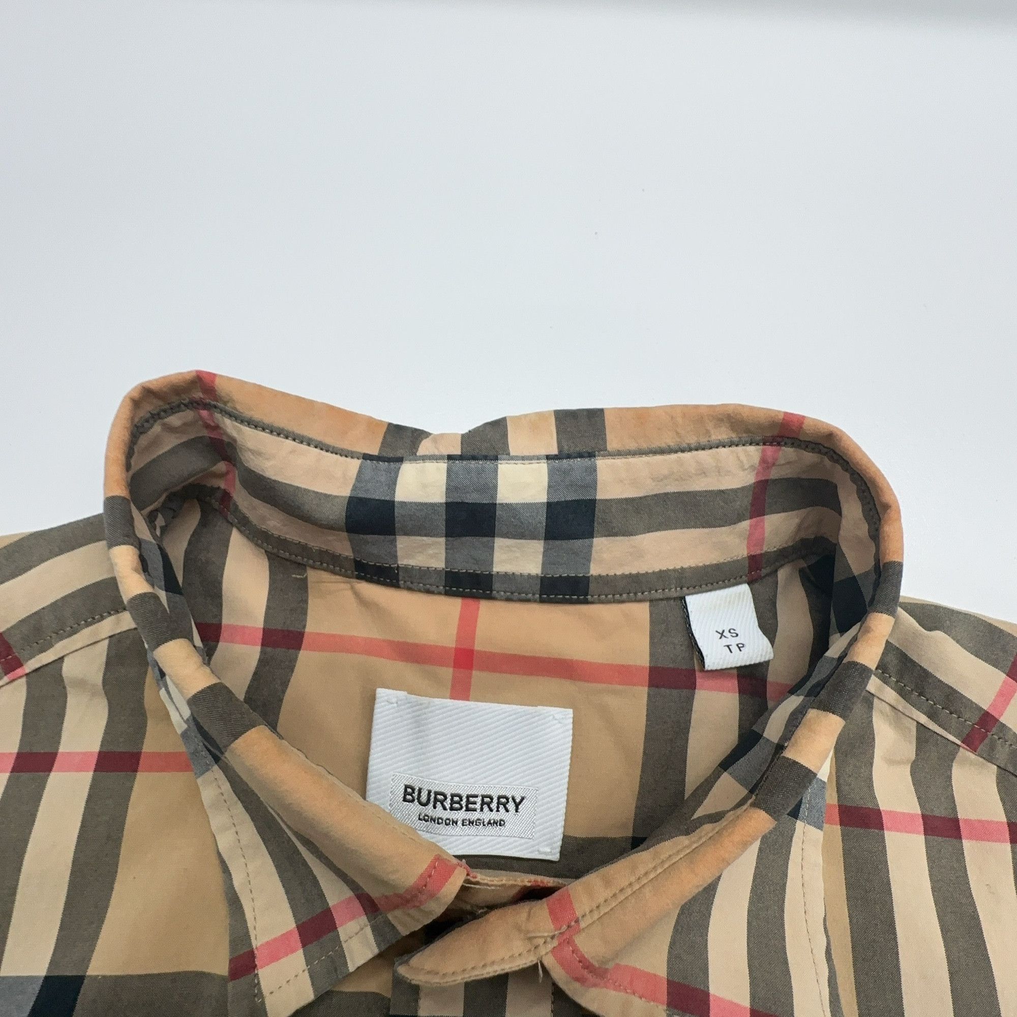 Burberry Burberry Vintage Check Cotton Shirt Size XS Size US XS / EU 42 / 0 - 5 Thumbnail