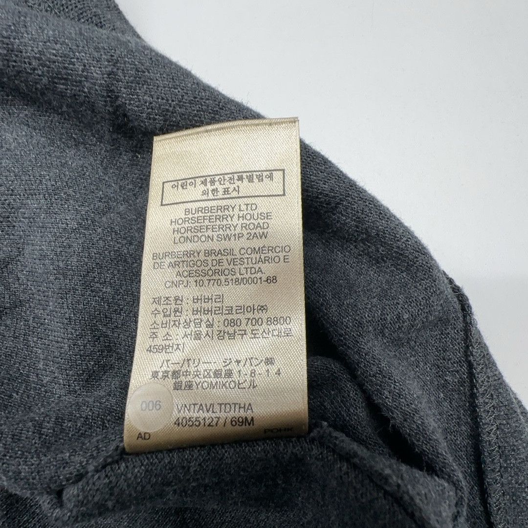 Burberry Burberry Brit Embroidered Logo Polo Dark Gray M Size US M / EU 48-50 / 2 - 3 Thumbnail