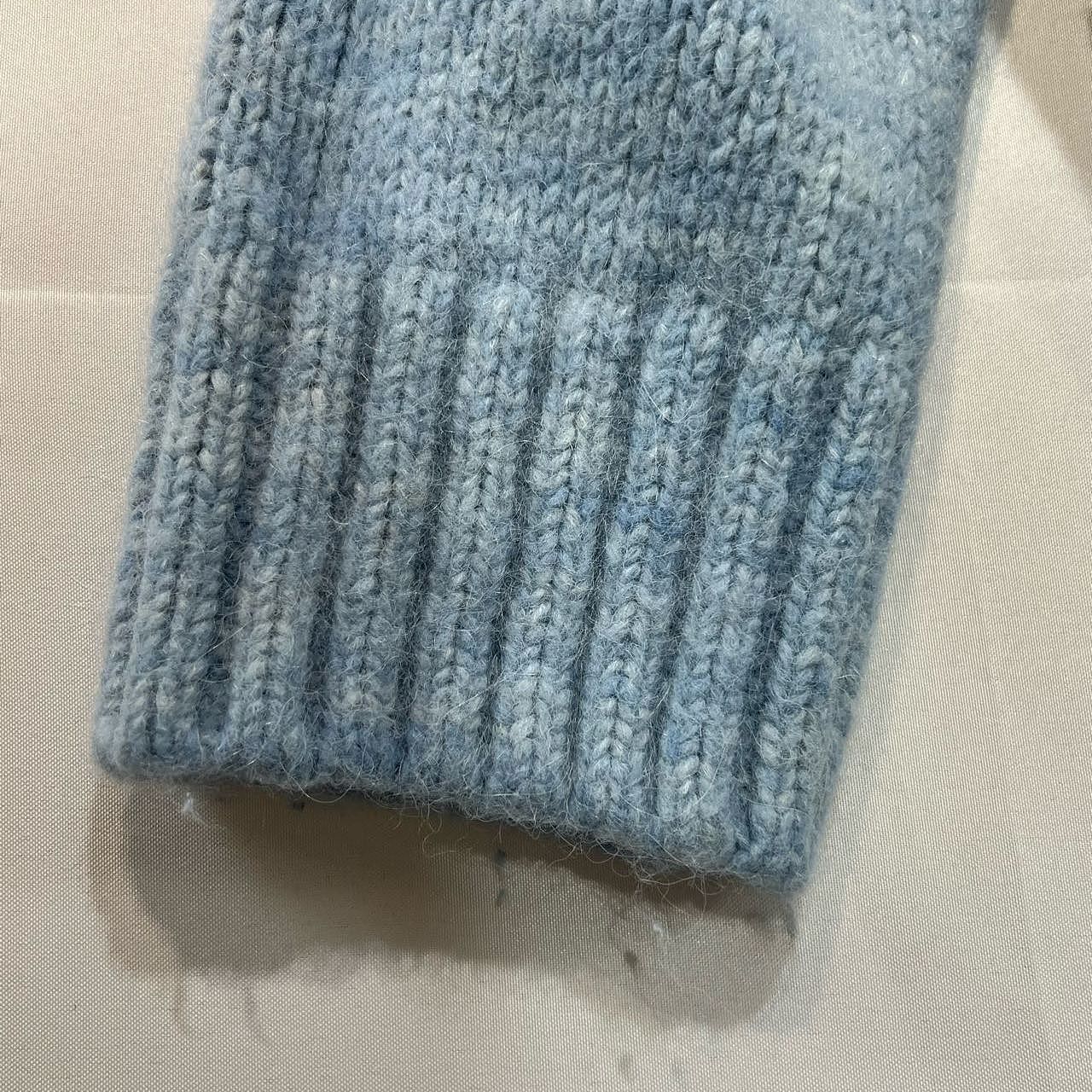 Maison Margiela Maison Margiela Blue Wool-Blend Cardigan Size L Size L / US 10 / IT 46 - 6 Thumbnail
