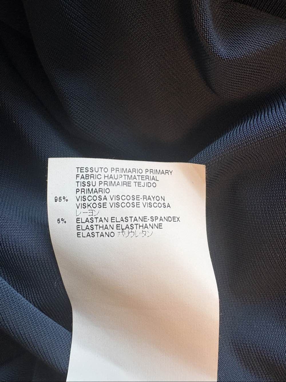 Maison Margiela Maison Margiela Navy Zip Detail Midi Dress Size 38 Size XS / US 0-2 / IT 36-38 - 6 Thumbnail