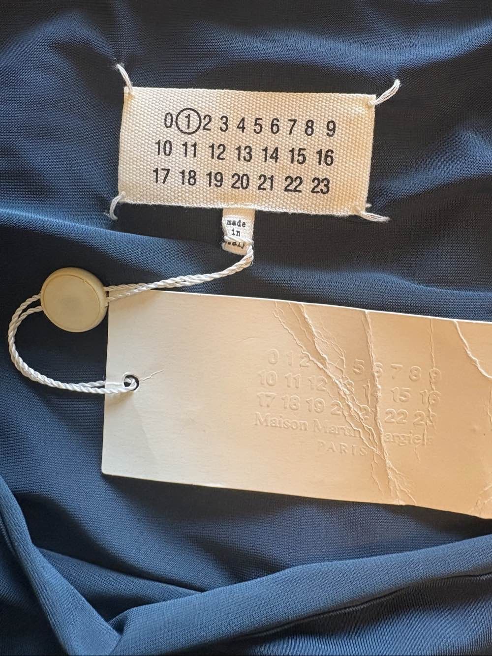 Maison Margiela Maison Margiela Navy Zip Detail Midi Dress Size 38 Size XS / US 0-2 / IT 36-38 - 3 Thumbnail