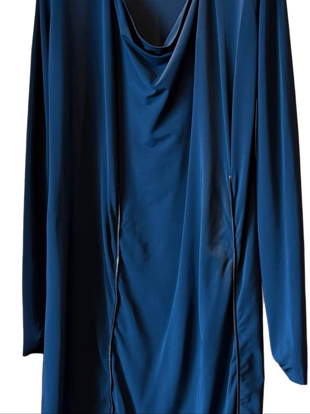 Maison Margiela Maison Margiela Navy Zip Detail Midi Dress Size 38 Size XS / US 0-2 / IT 36-38 - 15 Thumbnail
