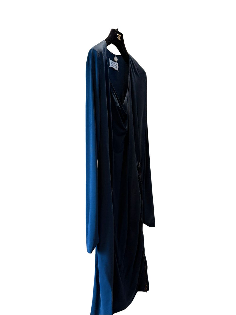 Maison Margiela Maison Margiela Navy Zip Detail Midi Dress Size 38 Size XS / US 0-2 / IT 36-38 - 10 Thumbnail
