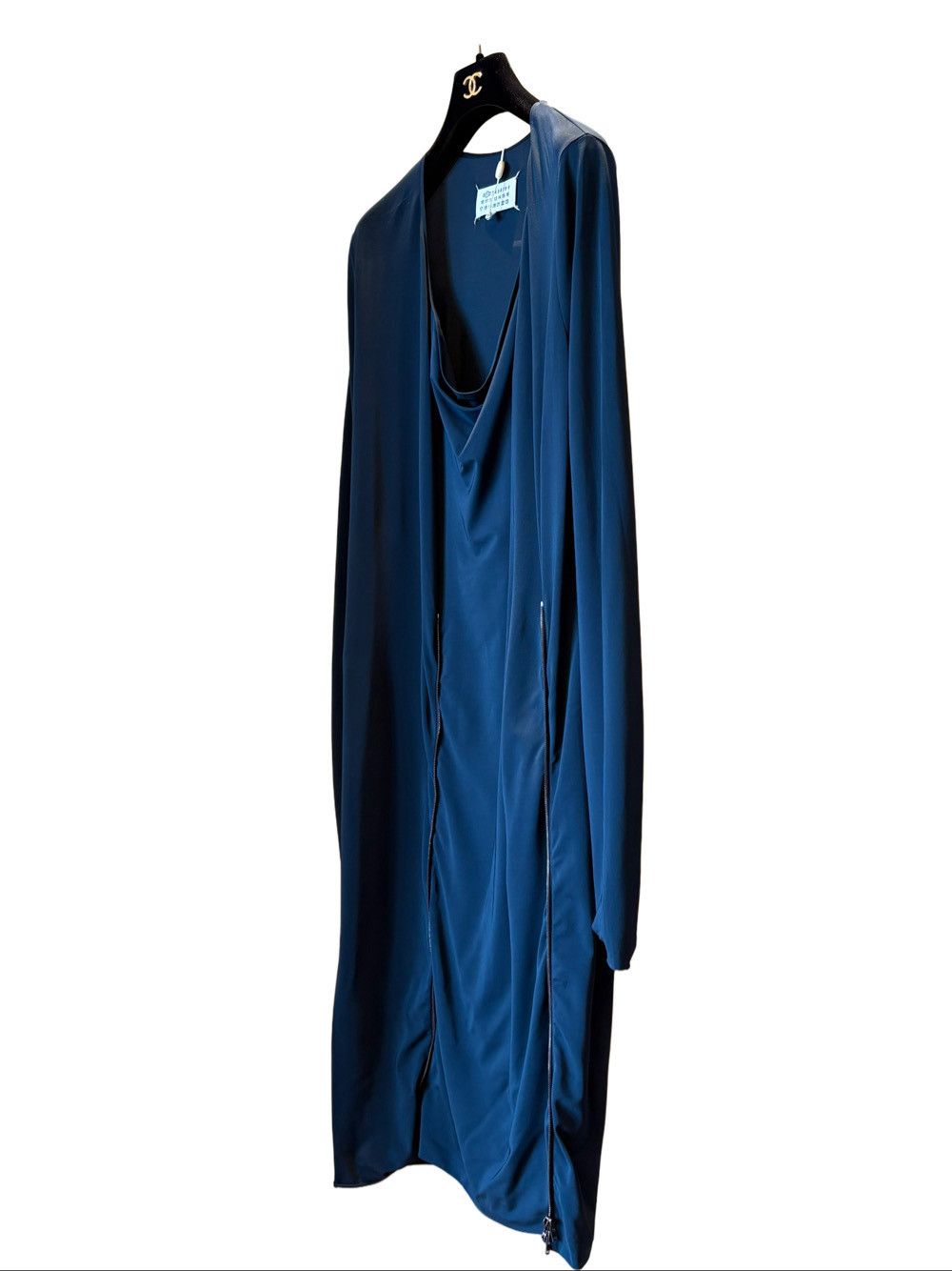Maison Margiela Maison Margiela Navy Zip Detail Midi Dress Size 38 Size XS / US 0-2 / IT 36-38 - 8 Thumbnail