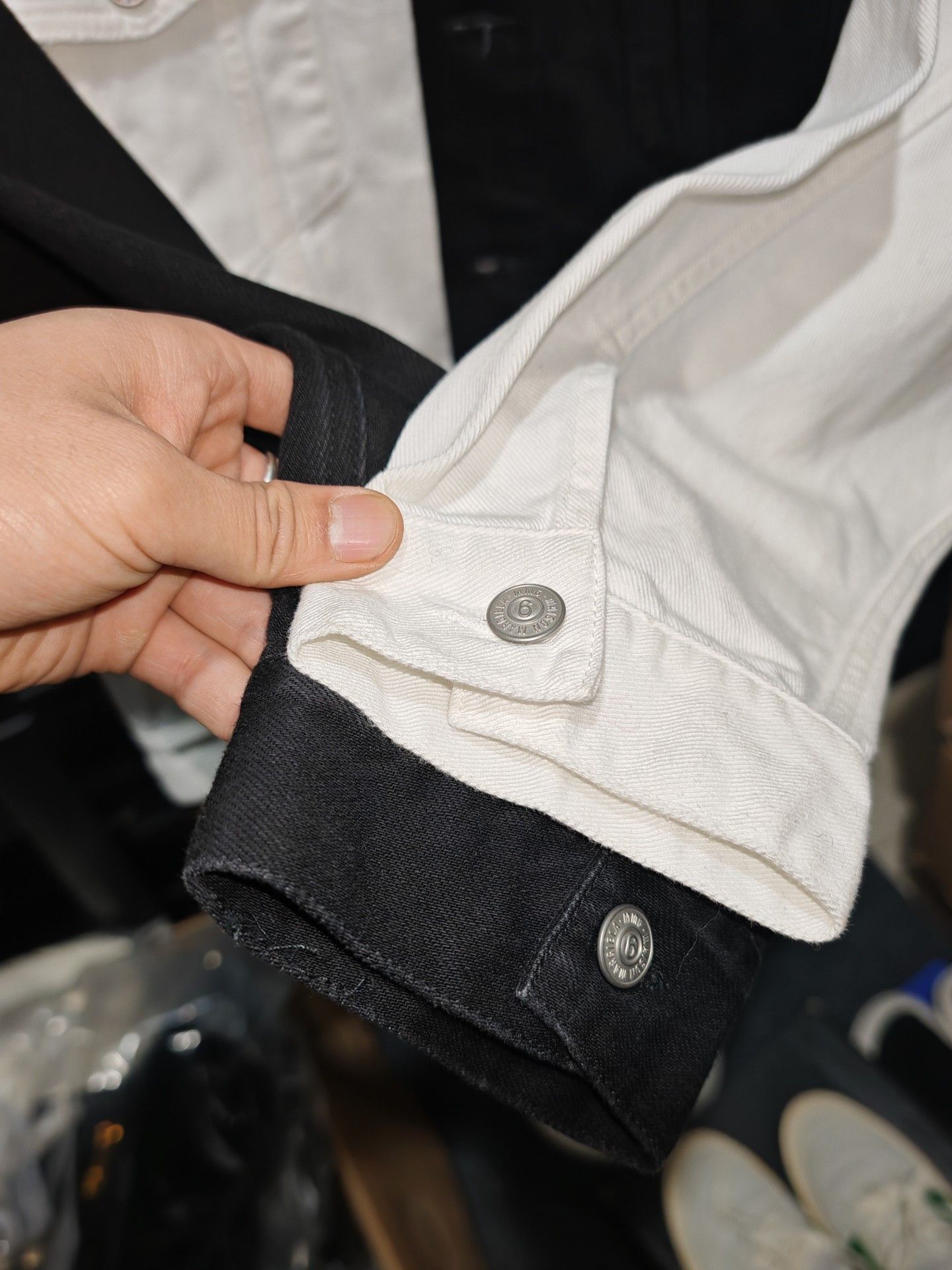 MM6 MM6 Maison Margiela Color Block Denim Jacket Size 38 Size XS / US 0-2 / IT 36-38 - 6 Thumbnail