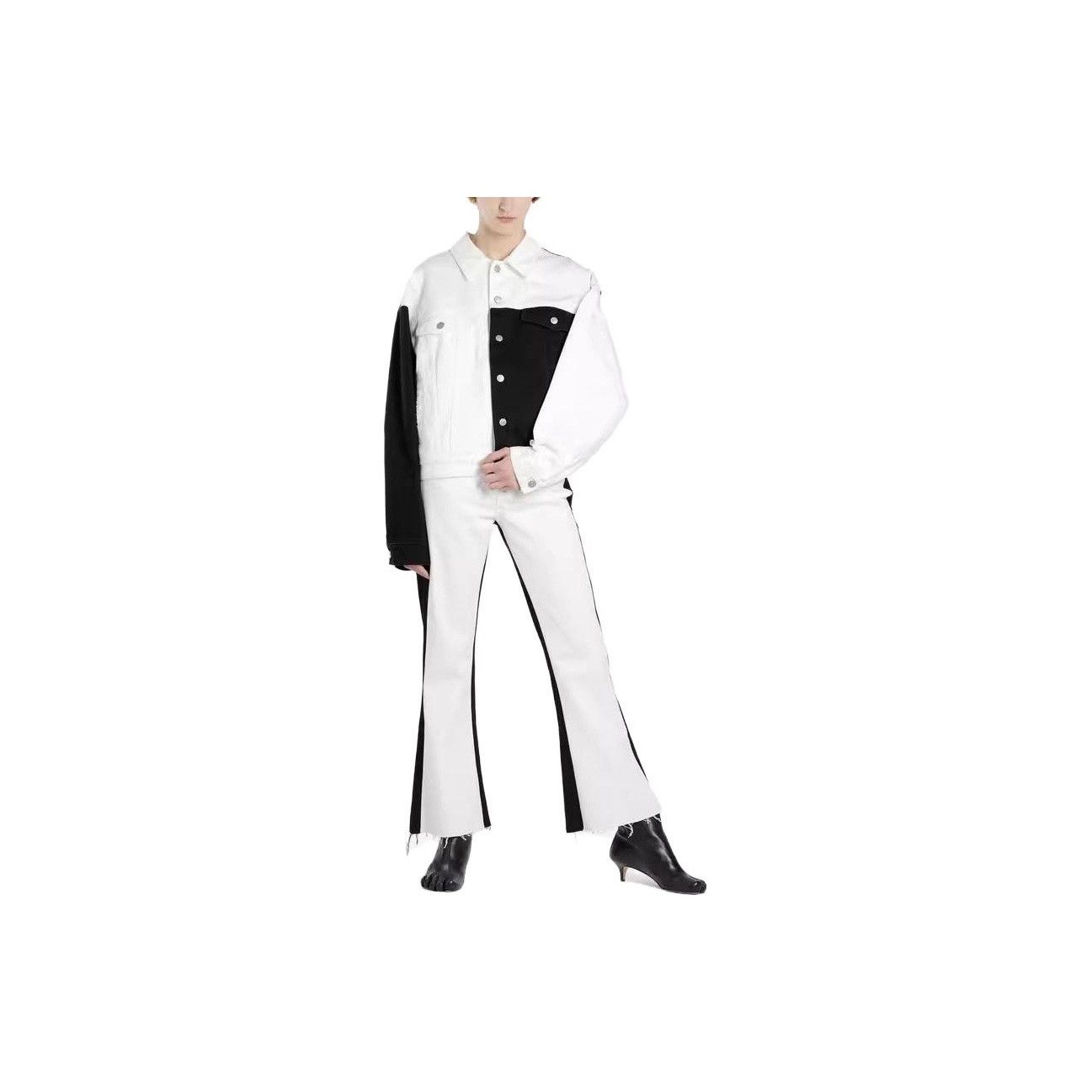 MM6 MM6 Maison Margiela Color Block Denim Jacket Size 38 Size XS / US 0-2 / IT 36-38 - 9 Thumbnail