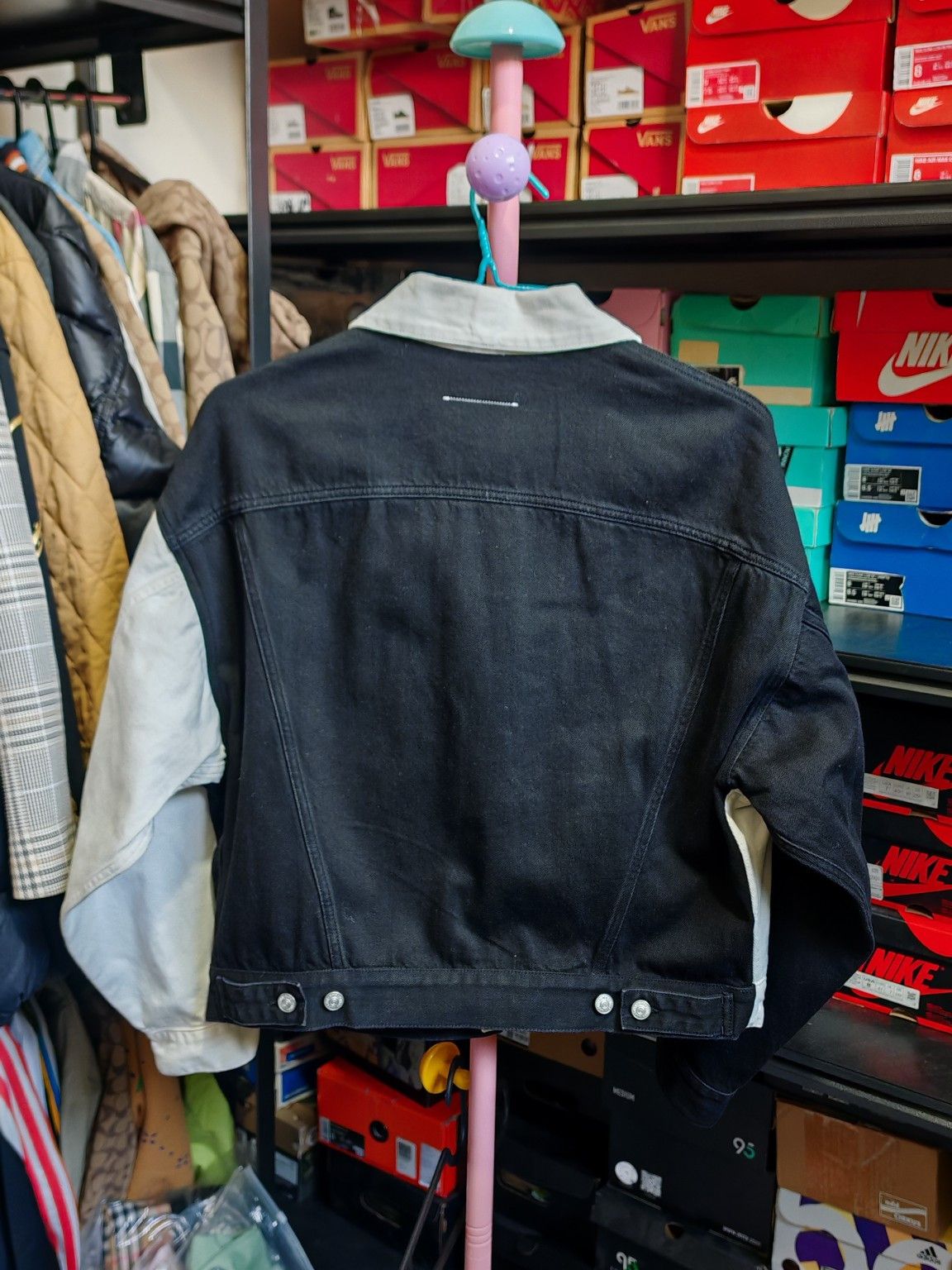 MM6 MM6 Maison Margiela Color Block Denim Jacket Size 38 Size XS / US 0-2 / IT 36-38 - 2 Thumbnail