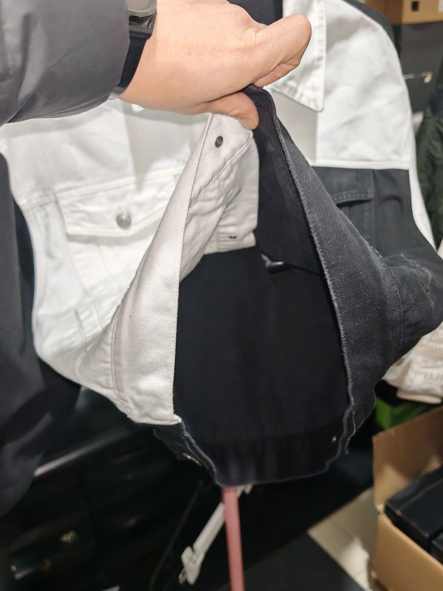 MM6 MM6 Maison Margiela Color Block Denim Jacket Size 38 Size XS / US 0-2 / IT 36-38 - 7 Thumbnail