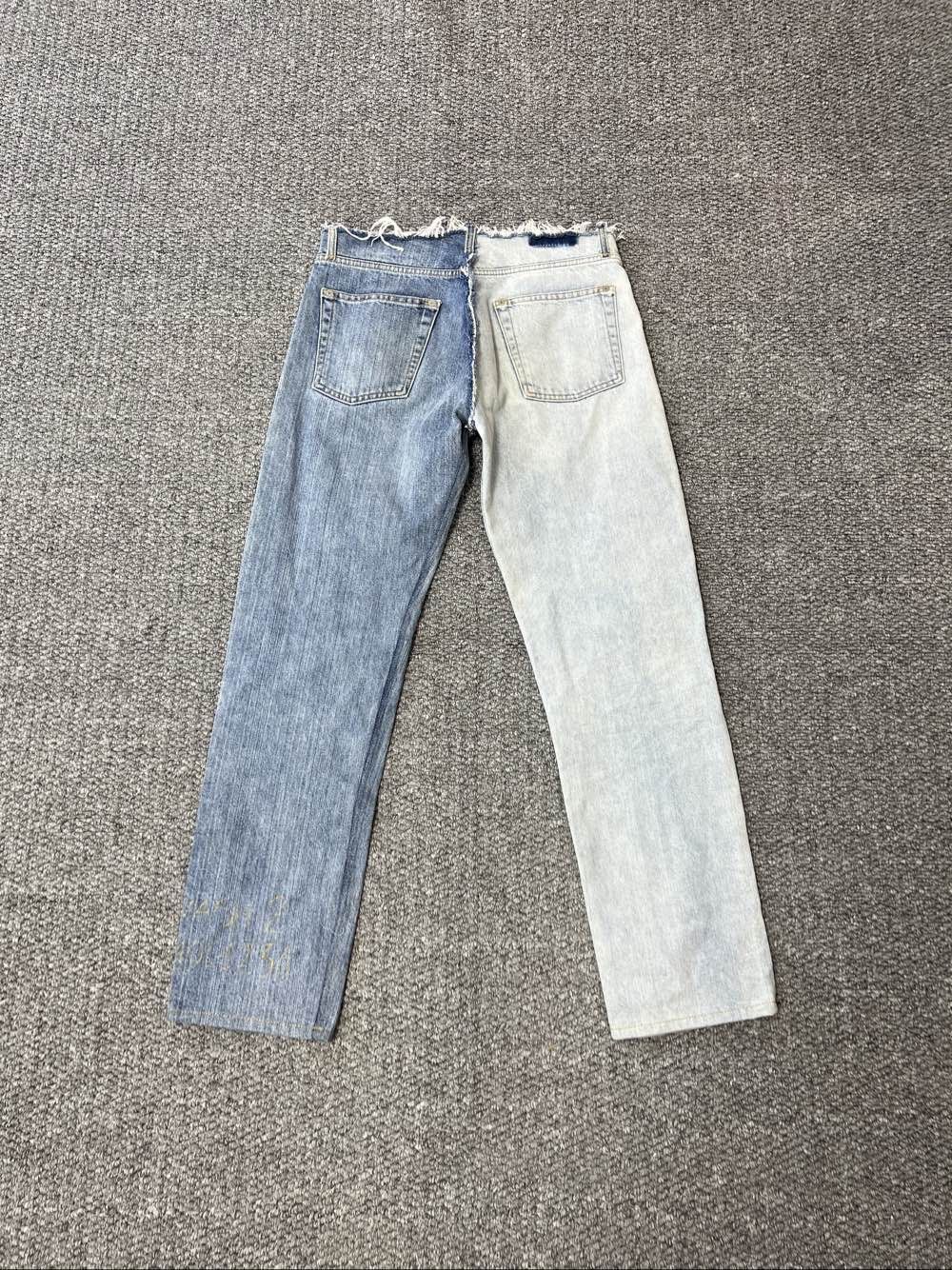 Maison Margiela Maison Margiela Two-Tone Denim Jeans Size 29 Size US 29 - 2 Thumbnail