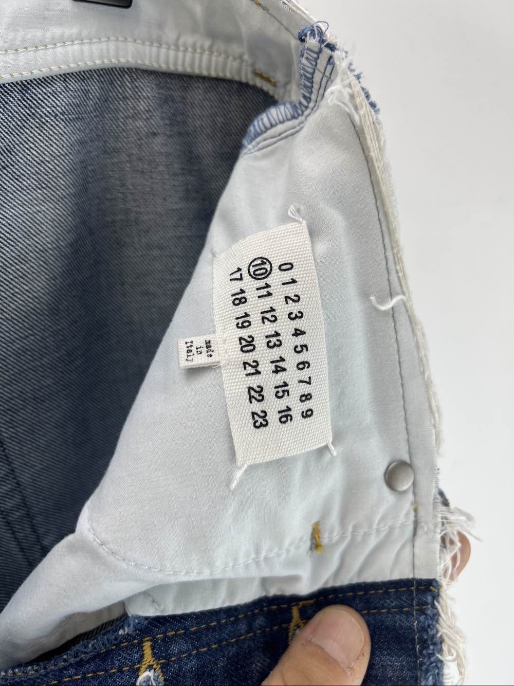 Maison Margiela Maison Margiela Two-Tone Denim Jeans Size 29 Size US 29 - 3 Thumbnail
