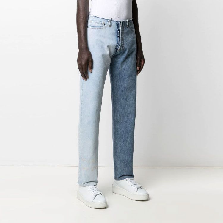 Maison Margiela Maison Margiela Two-Tone Denim Jeans Size 29 Size US 29 - 7 Thumbnail