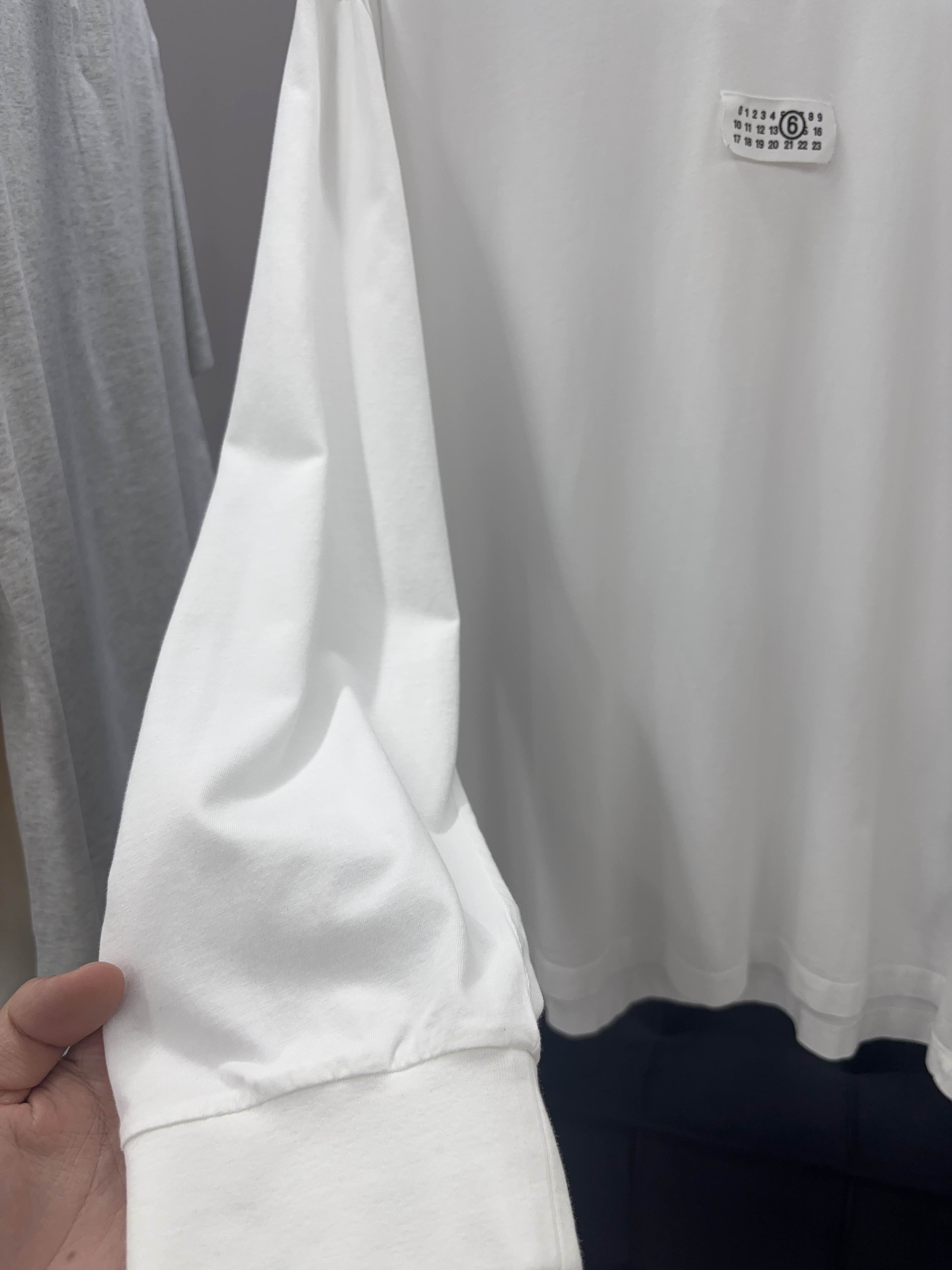 MM6 MM6 Maison Margiela Logo Print Long Sleeve T-Shirt US L Size US L / EU 52-54 / 3 - 6 Thumbnail