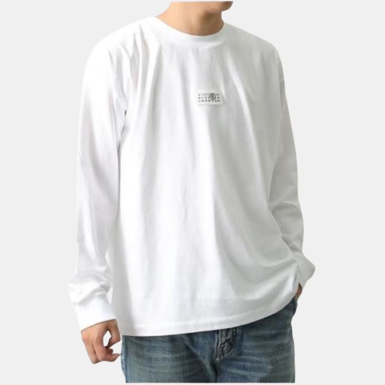 MM6 MM6 Maison Margiela Logo Print Long Sleeve T-Shirt US L Size US L / EU 52-54 / 3 - 9 Thumbnail