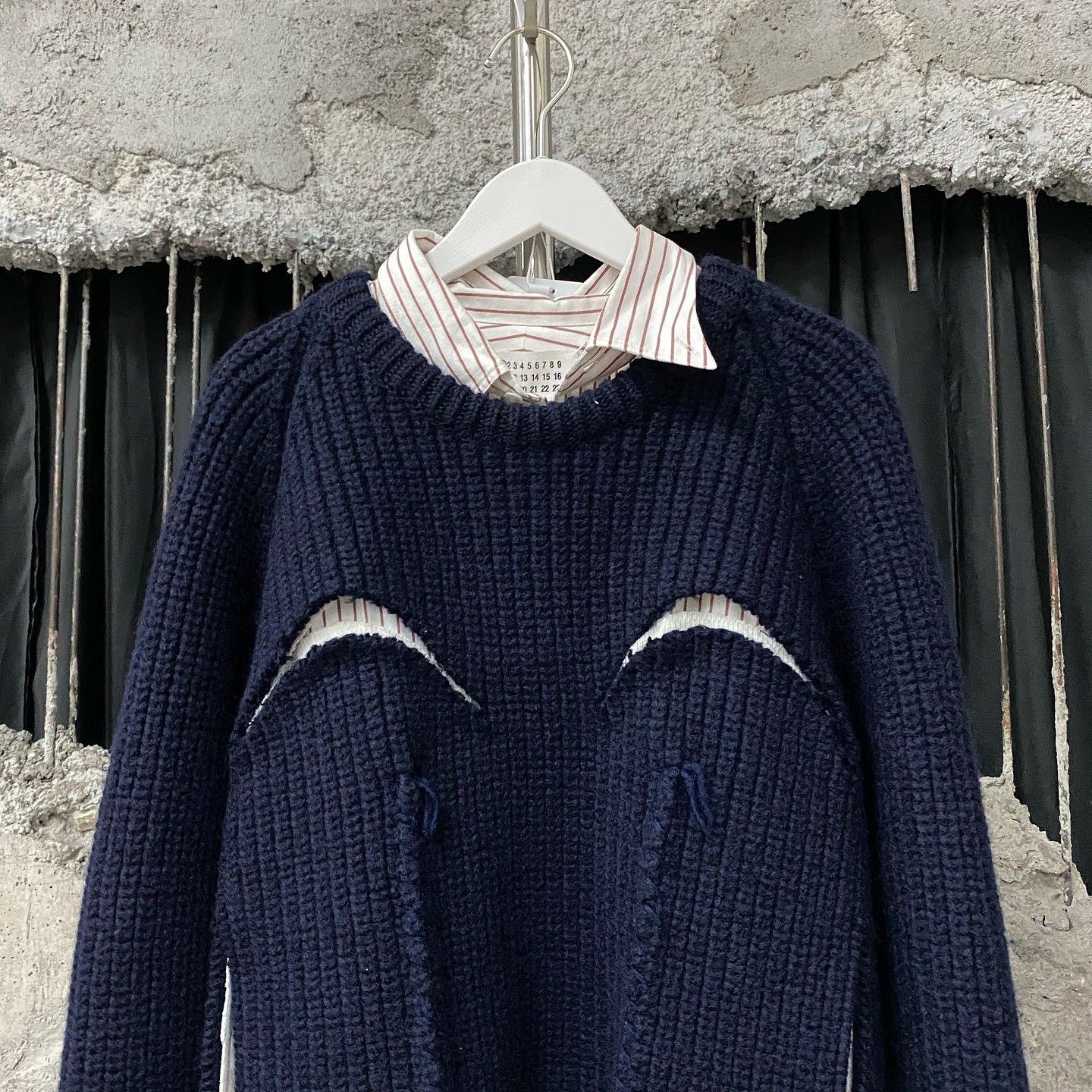Maison Margiela Maison Margiela Layered Stripe Sweater Size S Size US S / EU 44-46 / 1 - 6 Thumbnail