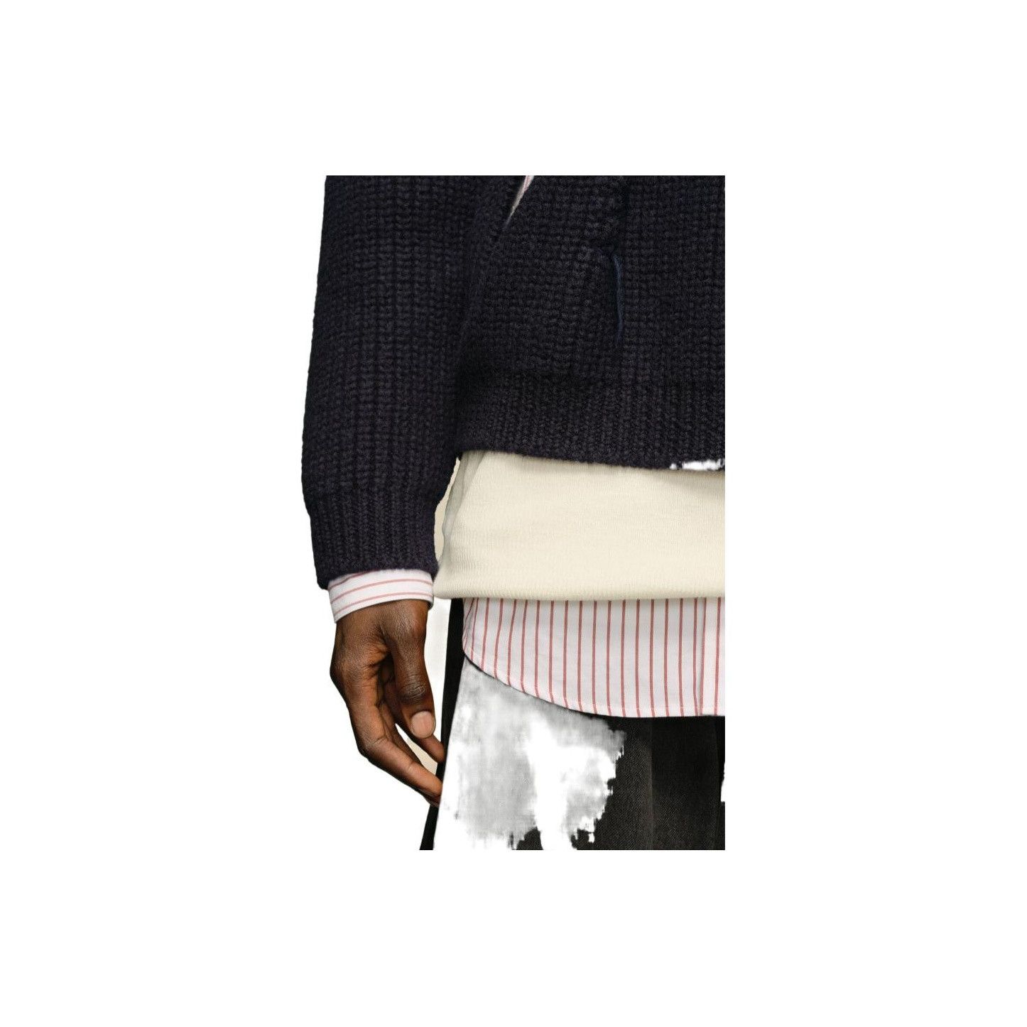 Maison Margiela Maison Margiela Layered Stripe Sweater Size S Size US S / EU 44-46 / 1 - 12 Thumbnail