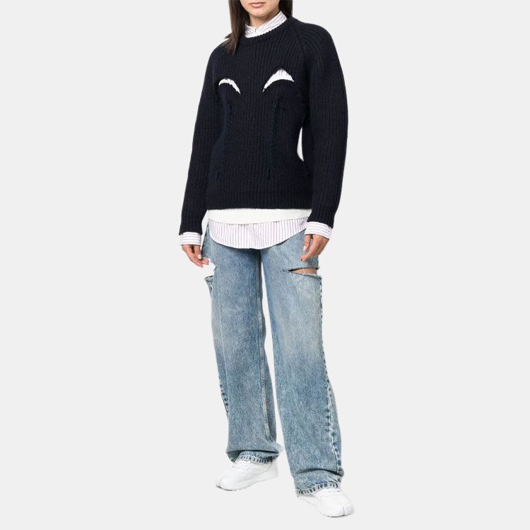 Maison Margiela Maison Margiela Layered Stripe Sweater Size S Size US S / EU 44-46 / 1 - 10 Thumbnail