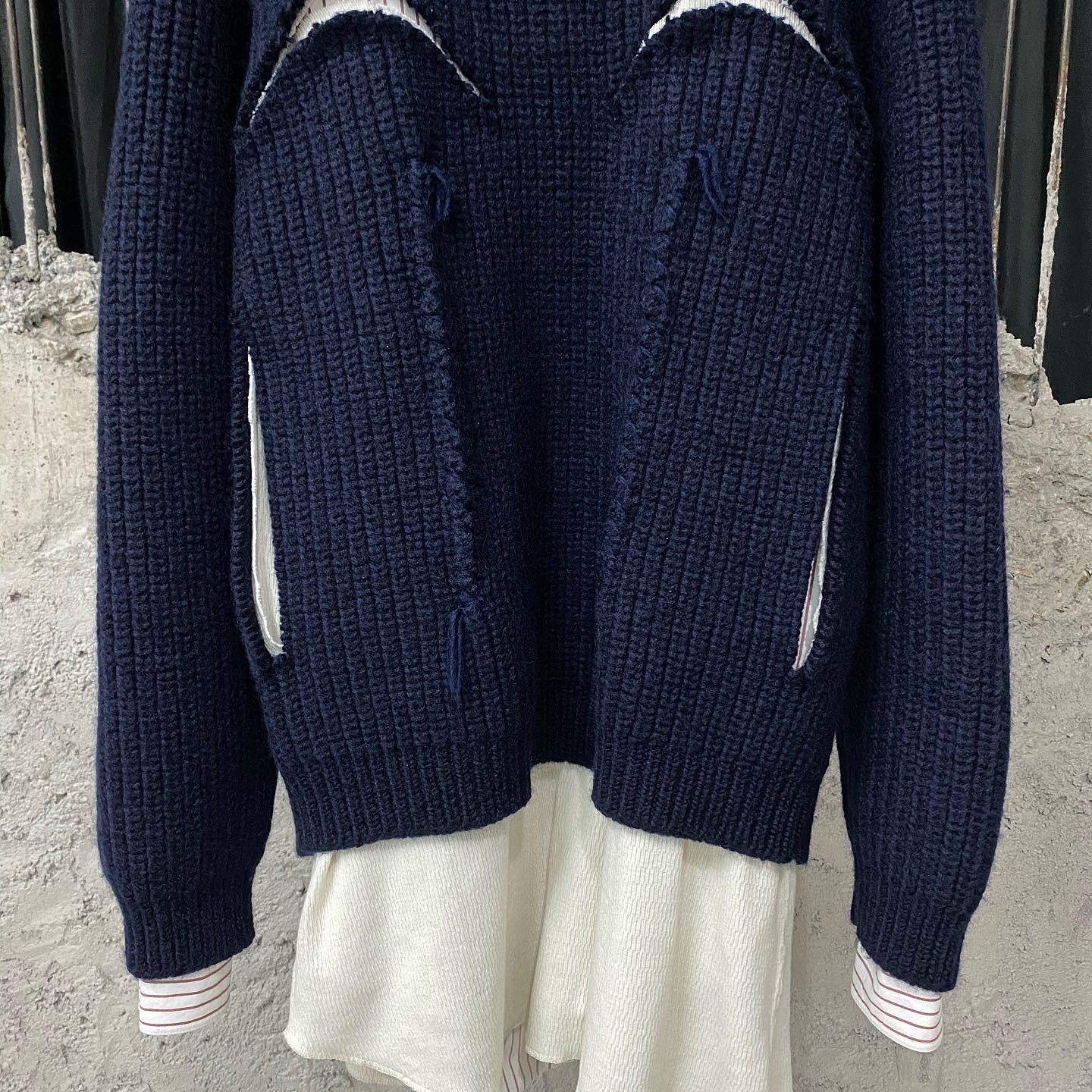 Maison Margiela Maison Margiela Layered Stripe Sweater Size S Size US S / EU 44-46 / 1 - 7 Thumbnail