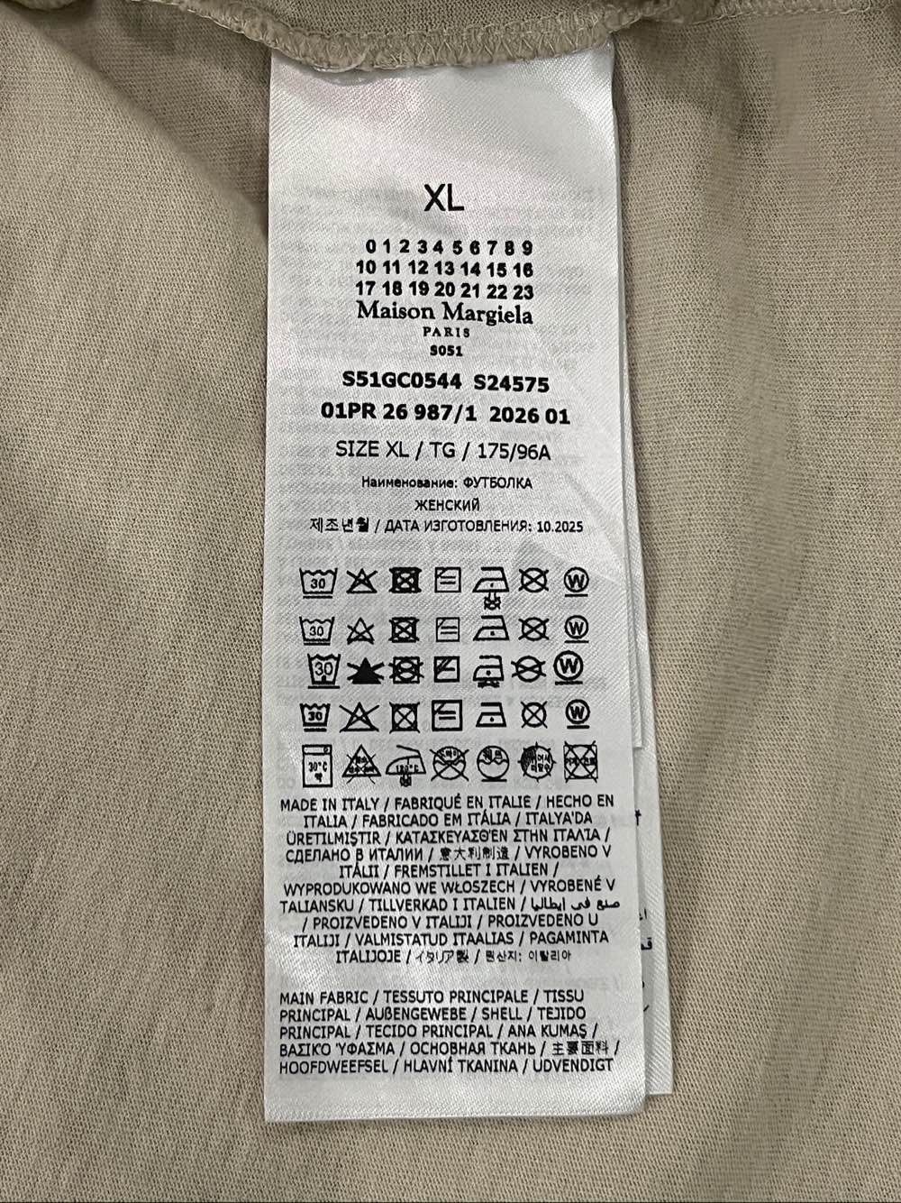 Maison Margiela Maison Margiela Numeric Graphic T-Shirt Size XL Size XL / US 12-14 / IT 48-50 - 4 Thumbnail