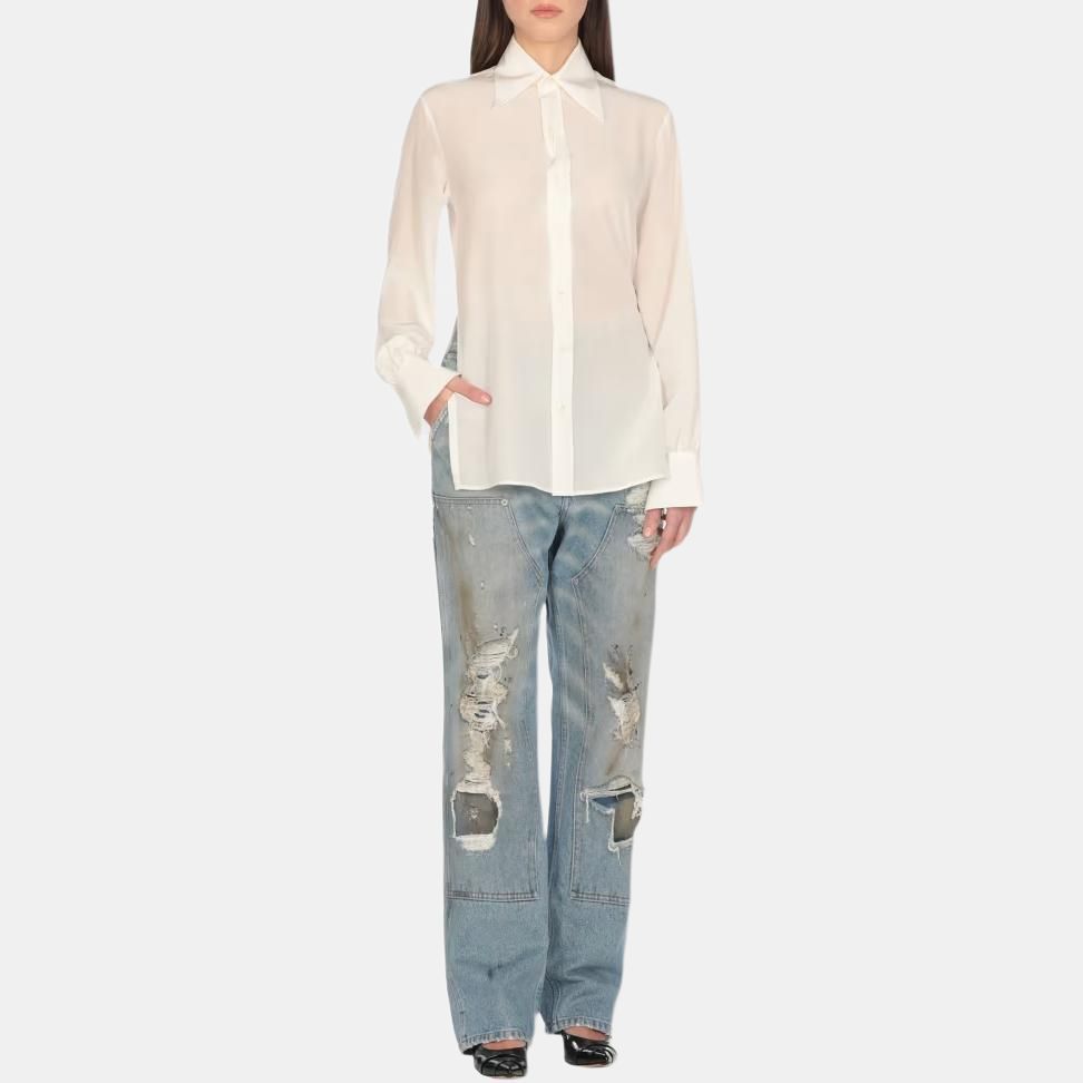 MM6 MM6 Maison Margiela Distressed Carpenter Jeans Size 25 Size 25" / US 0 / IT 36 - 8 Thumbnail