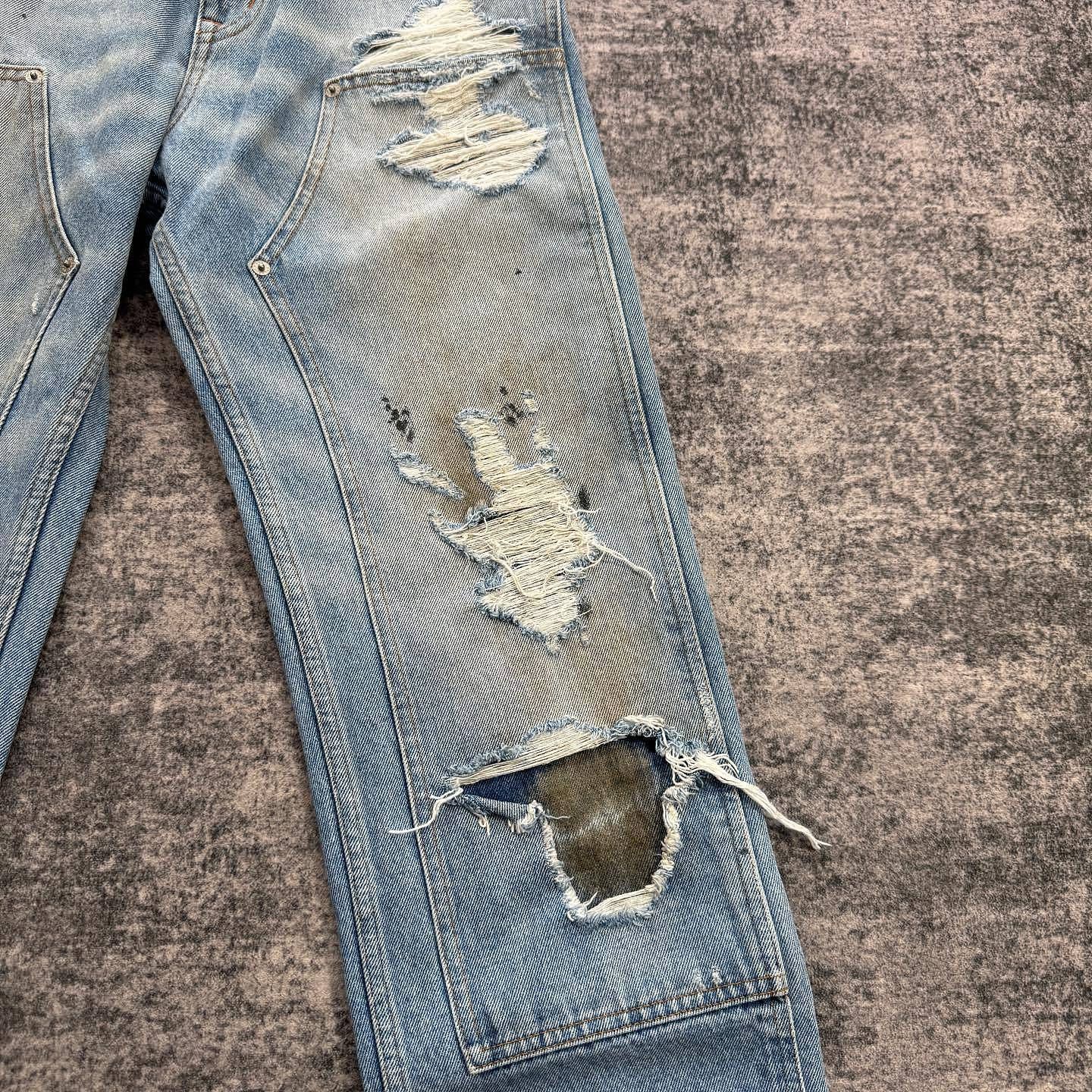 MM6 MM6 Maison Margiela Distressed Carpenter Jeans Size 25 Size 25" / US 0 / IT 36 - 7 Thumbnail