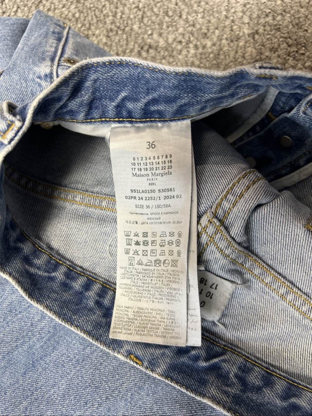 Maison Margiela Maison Margiela Blue Denim Jeans Size 36 Size 25" / US 0 / IT 36 - 4 Thumbnail