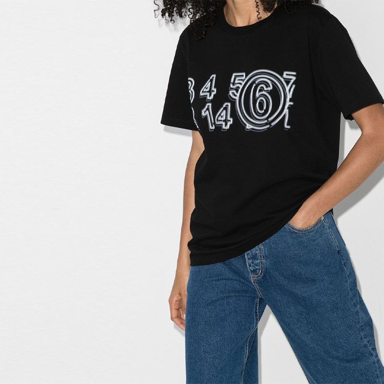 MM6 MM6 Maison Margiela Logo Graphic T-Shirt XS Size XS / US 0-2 / IT 36-38 - 13 Thumbnail