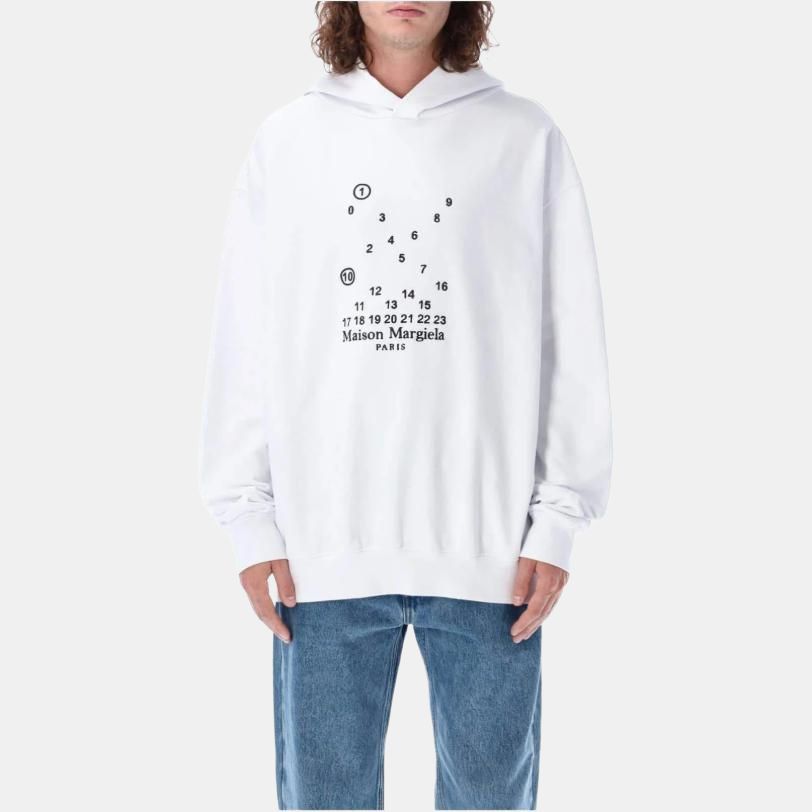 Maison Margiela Maison Margiela Numeric Logo Hoodie Size L Size US L / EU 52-54 / 3 - 9 Thumbnail