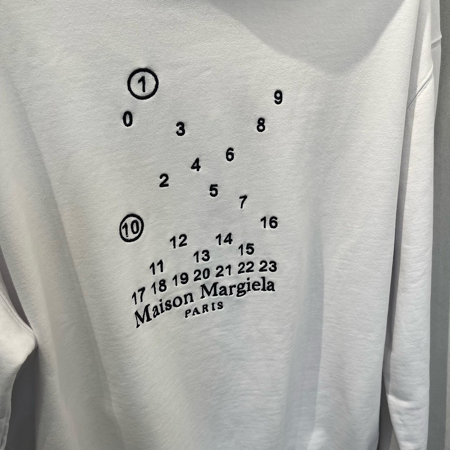 Maison Margiela Maison Margiela Numeric Logo Hoodie Size L Size US L / EU 52-54 / 3 - 5 Thumbnail